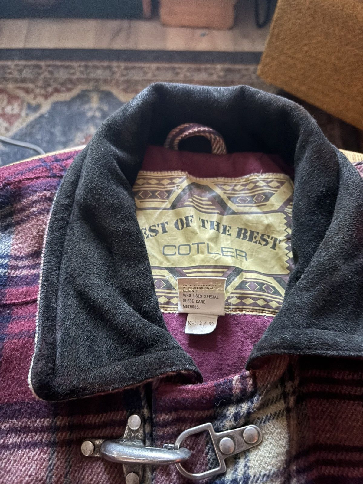 Polo Ralph Lauren Vintage Cotler Plaid Metal Fireman Toggle/Clasp Heavy Jacket Size US M / EU 48-50 / 2 - 8 Thumbnail