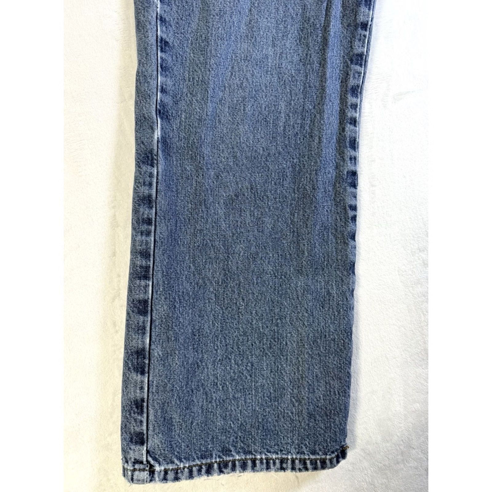 Calvin Klein Calvin Klein Women's Jeans Size 16 Regular Bootcut Light Blue Wash Denim with Logo Accents Size 38" / US 16 / IT 52 - 4 Thumbnail