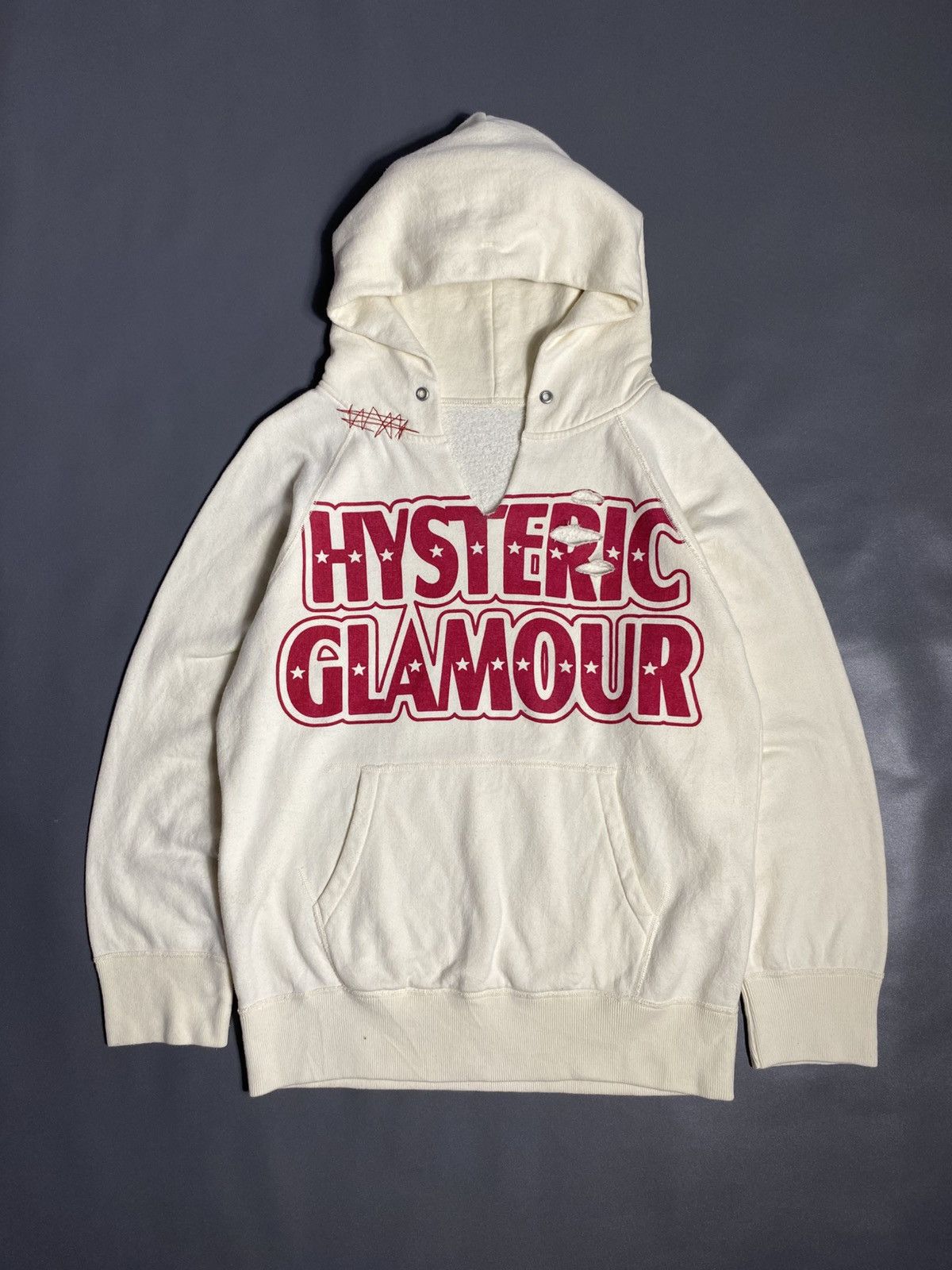 Hysteric Glamour Vintage Hysteric Glamour Distressed Hoodie Size US S / EU 44-46 / 1 - 1 Thumbnail