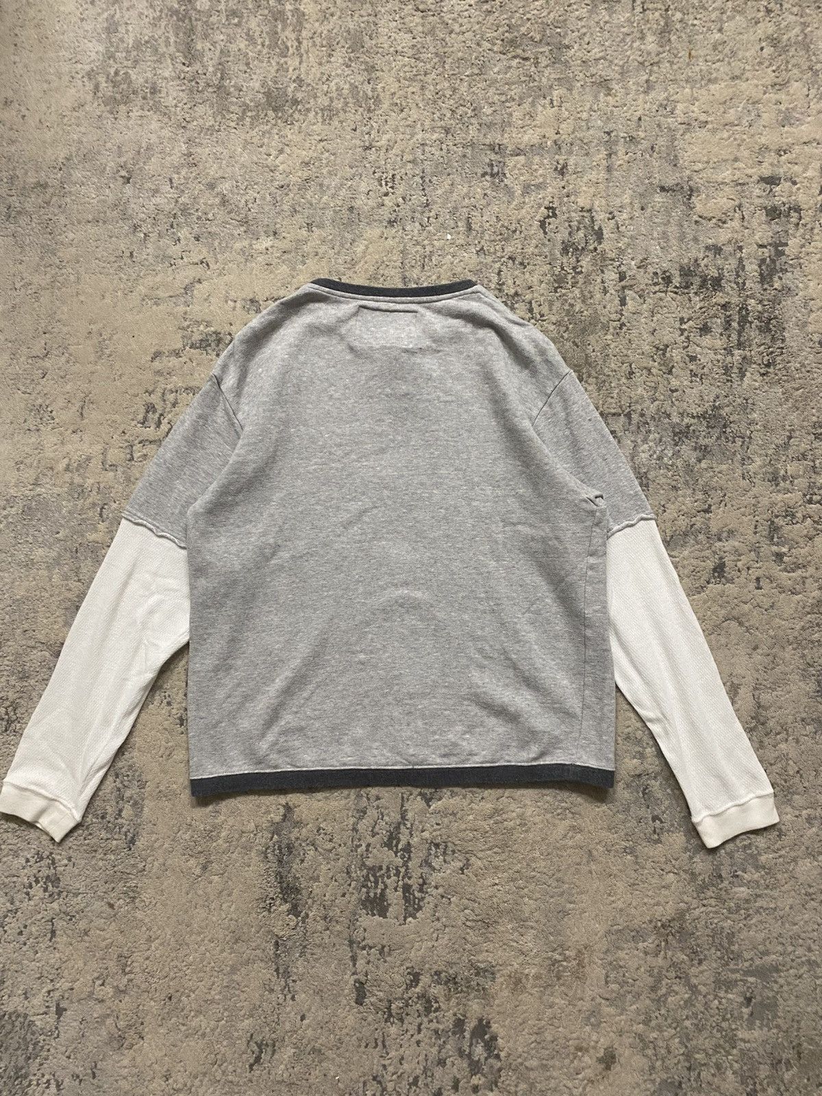 URBAN RESEARCH DOORS Urban Research - Layered Thermal Longsleeve Henley T Shirt Size US M / EU 48-50 / 2 - 6 Thumbnail