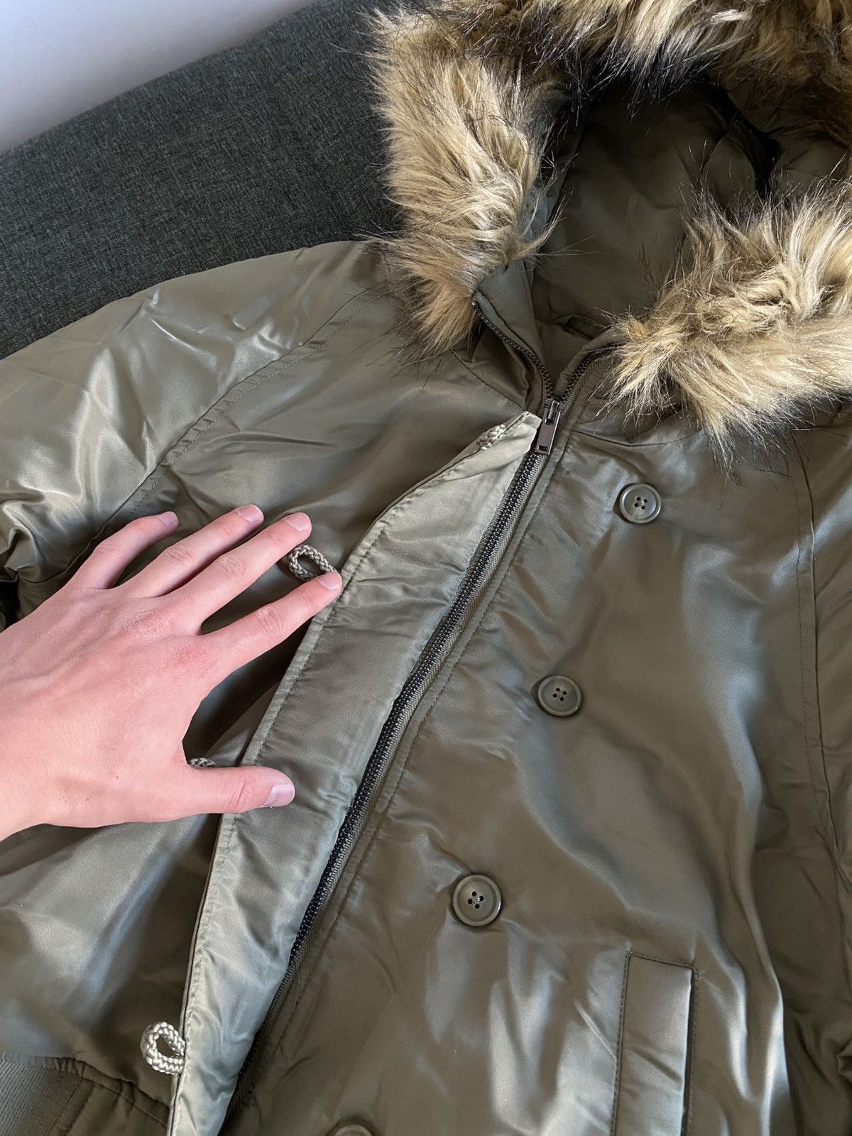 Hysteric Glamour Vintage Avant Garde Bomber Jacket Faux Fur Mohair Boxy Y2K Size US S / EU 44-46 / 1 - 5 Thumbnail