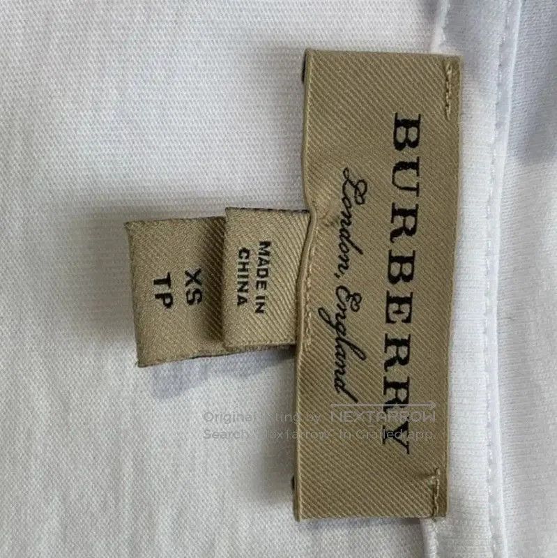 Burberry Burberry White Cotton Women's T-Shirt. Size XS / US 0-2 / IT 36-38 - 3 Thumbnail