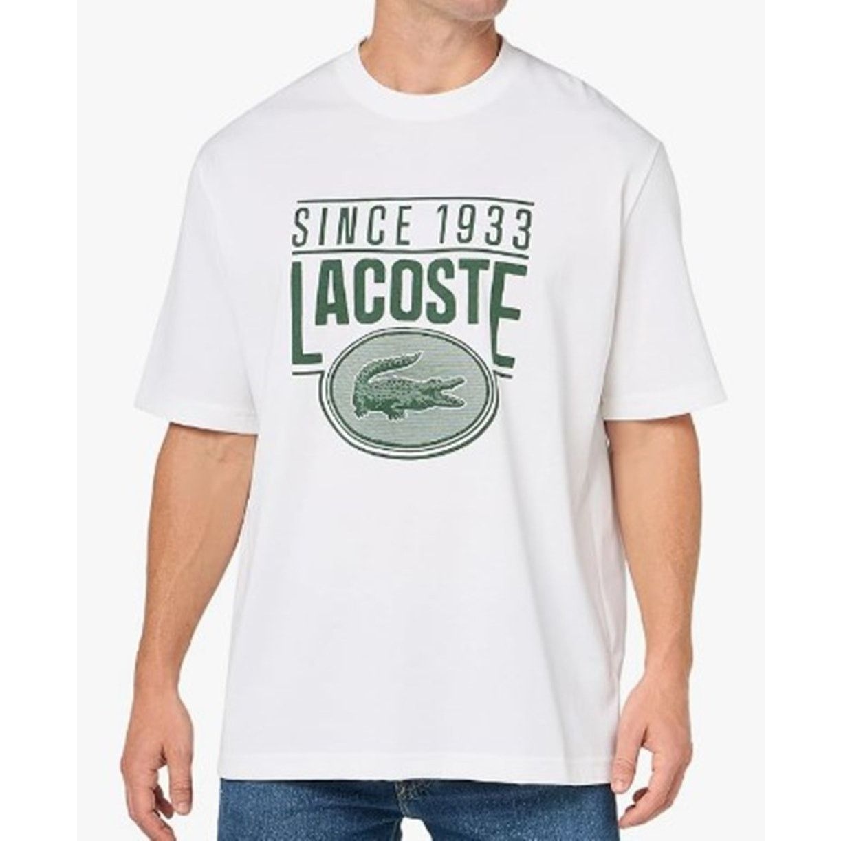 Lacoste Lacoste Men's Short Sleeve Loose Fit Tee Shirt 3XL Size US XXL / EU 58 / 5 - 1 Thumbnail