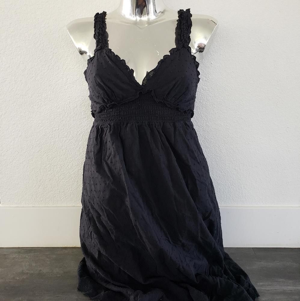Designer Black Detailed S&M Flowy Midi Size L / US 10 / IT 46 - 1 Thumbnail