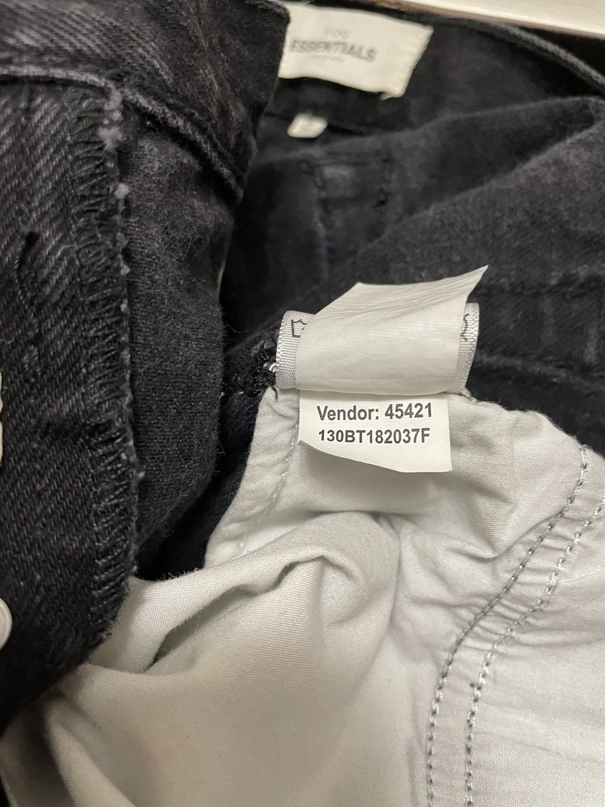 Fear of God 💥 FOG Fear of God Essentials Cone Denim Jeans SZ 30 Black Size US 30 / EU 46 - 13 Thumbnail
