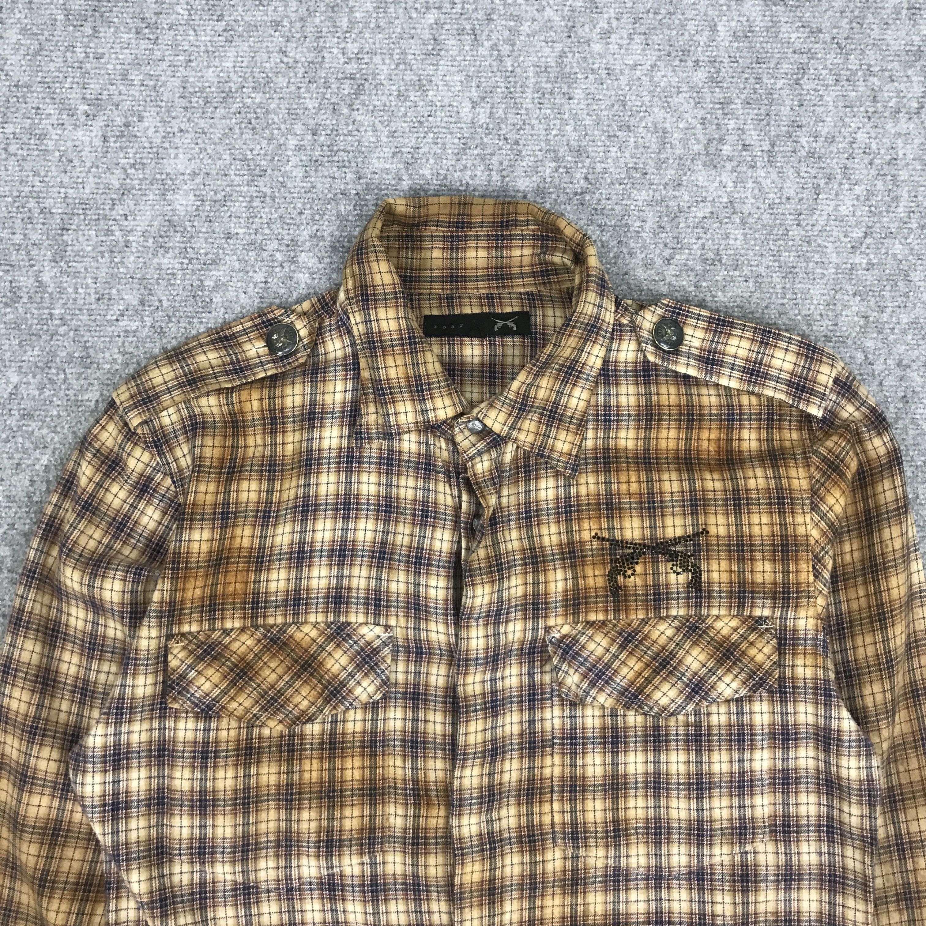 If Six Was Nine ROAR FLANNEL RUSTY STYLE PUNK BUTTON UP SHIRTS Size US M / EU 48-50 / 2 - 3 Thumbnail