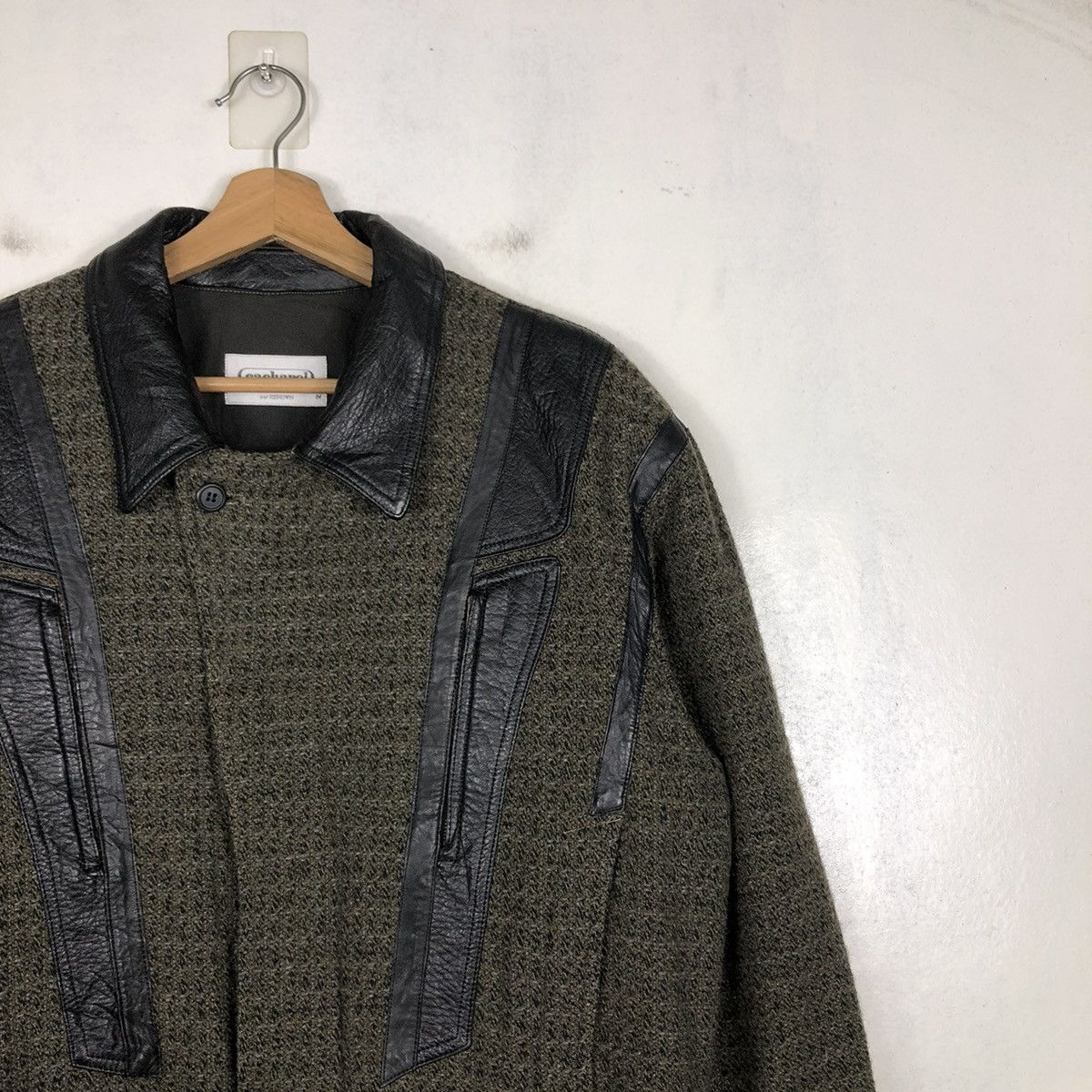 Japanese Brand 📌VINTAGE CROPPED BIKER BOMBER JACKET CACHAREL ISSEY MIYAKE Size US M / EU 48-50 / 2 - 7 Thumbnail