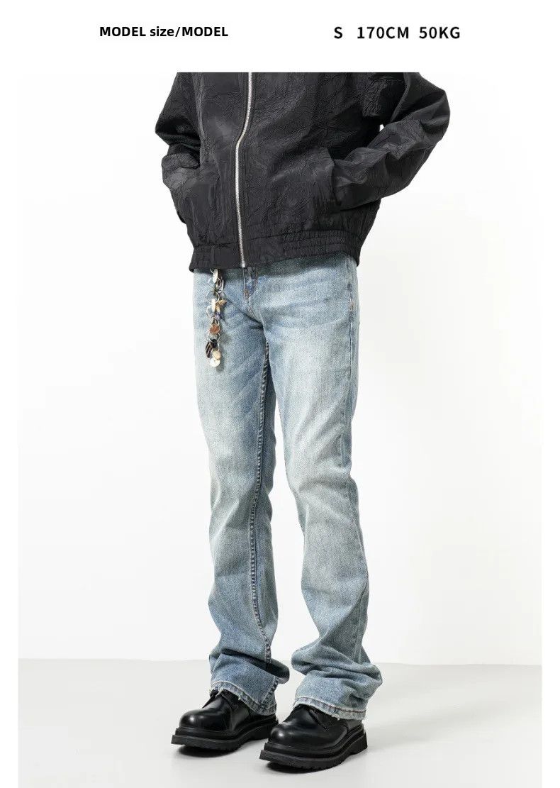 Other High Street Washing Micro Flare Straight Jeans Size US 33 - 2 Thumbnail