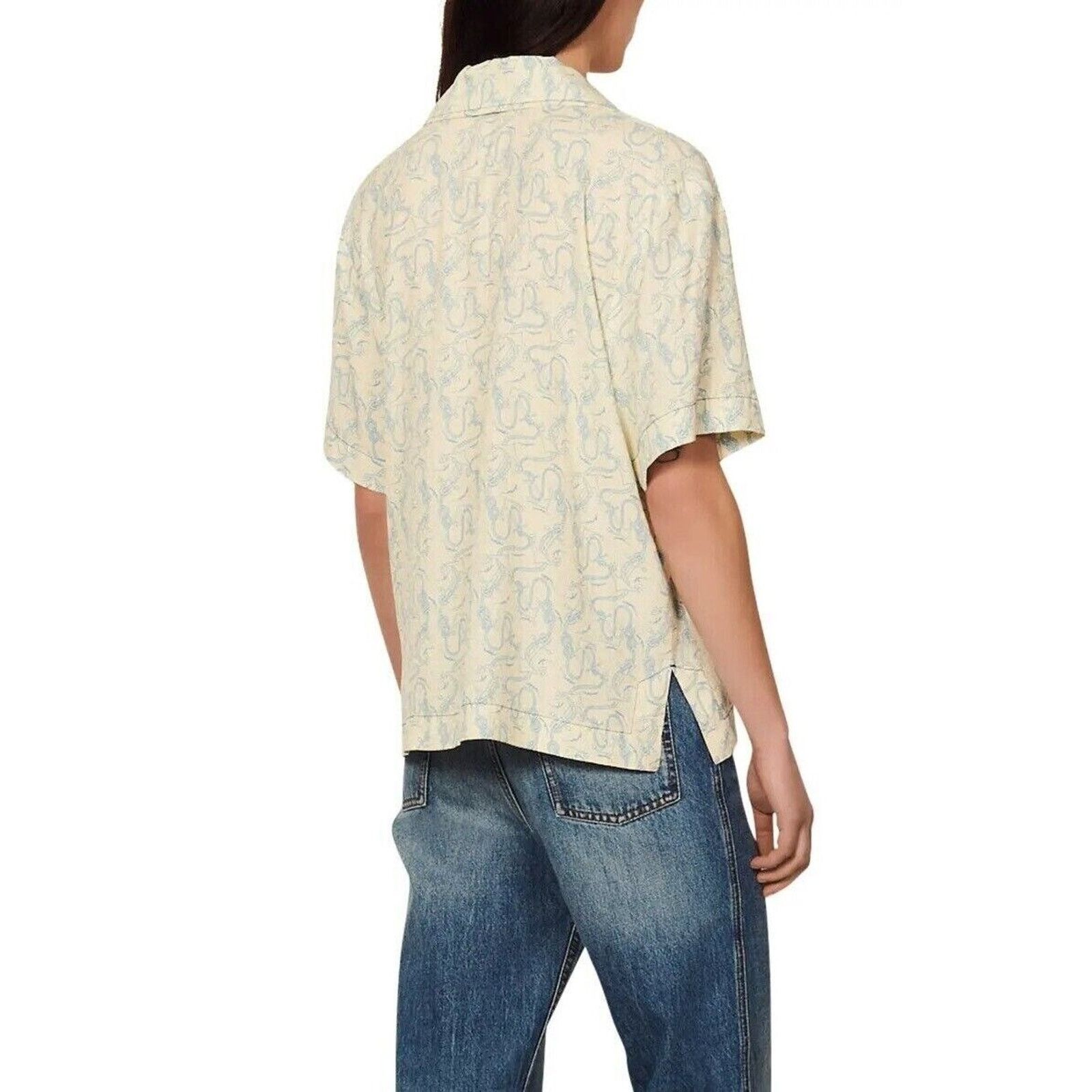 Sandro Sandro Paris Women Ecru Viscose Blouse Size 1 / Small Size S / US 4 / IT 40 - 2 Thumbnail