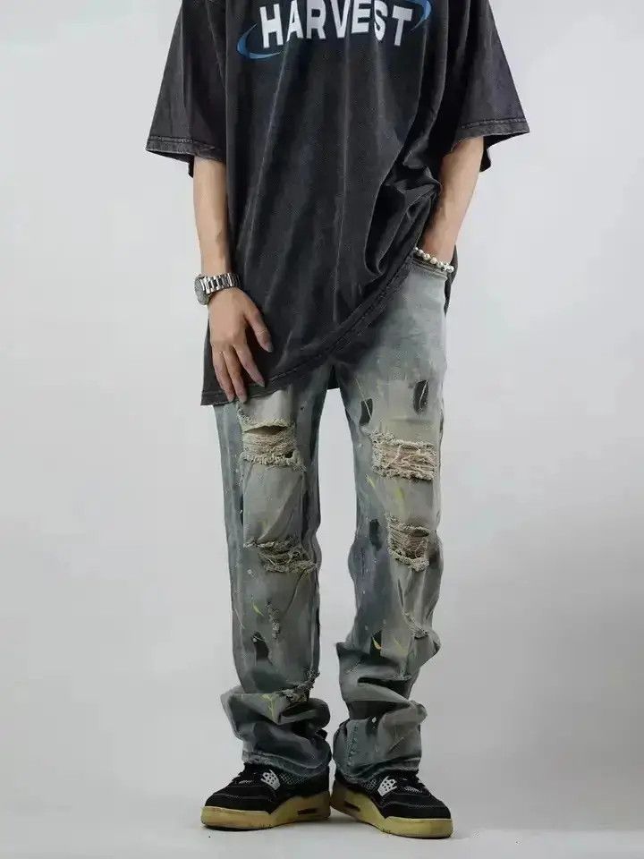 Japanese Brand High Street Vintage Broken Jeans Men's Summer Vibe Style Size US 32 / EU 48 - 1 Thumbnail