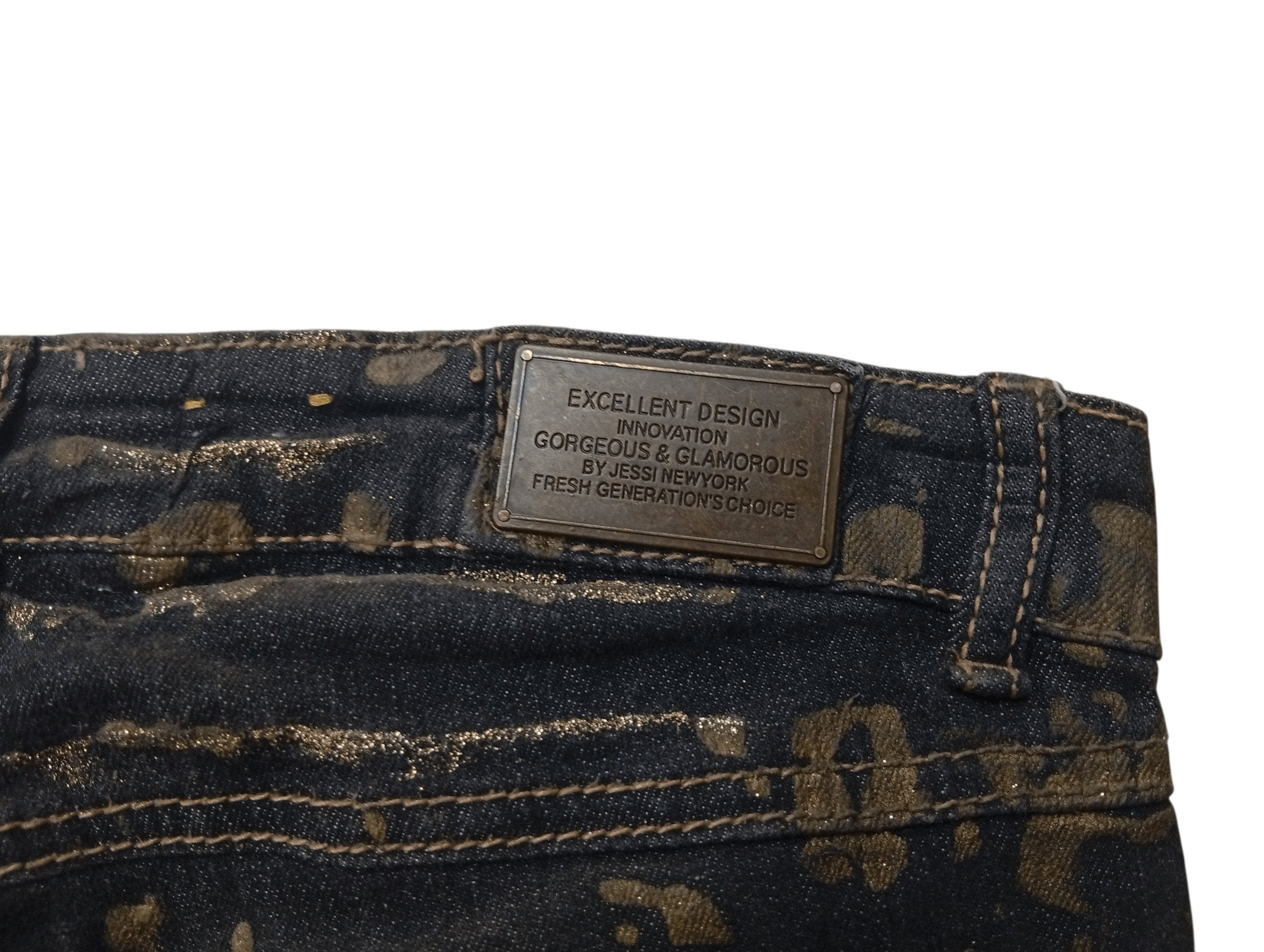 Japanese Brand Jessi highrise paint skinny jeans Size 28" / US 6 / IT 42 - 9 Thumbnail
