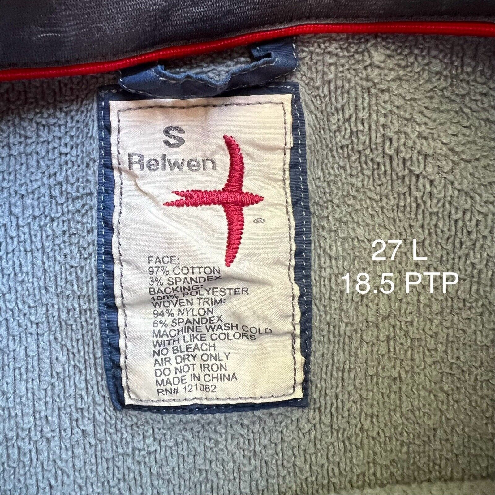 Relwen Relwen Micropile Half Zip Small Gray Lightweight Pullover Size US S / EU 44-46 / 1 - 8 Thumbnail