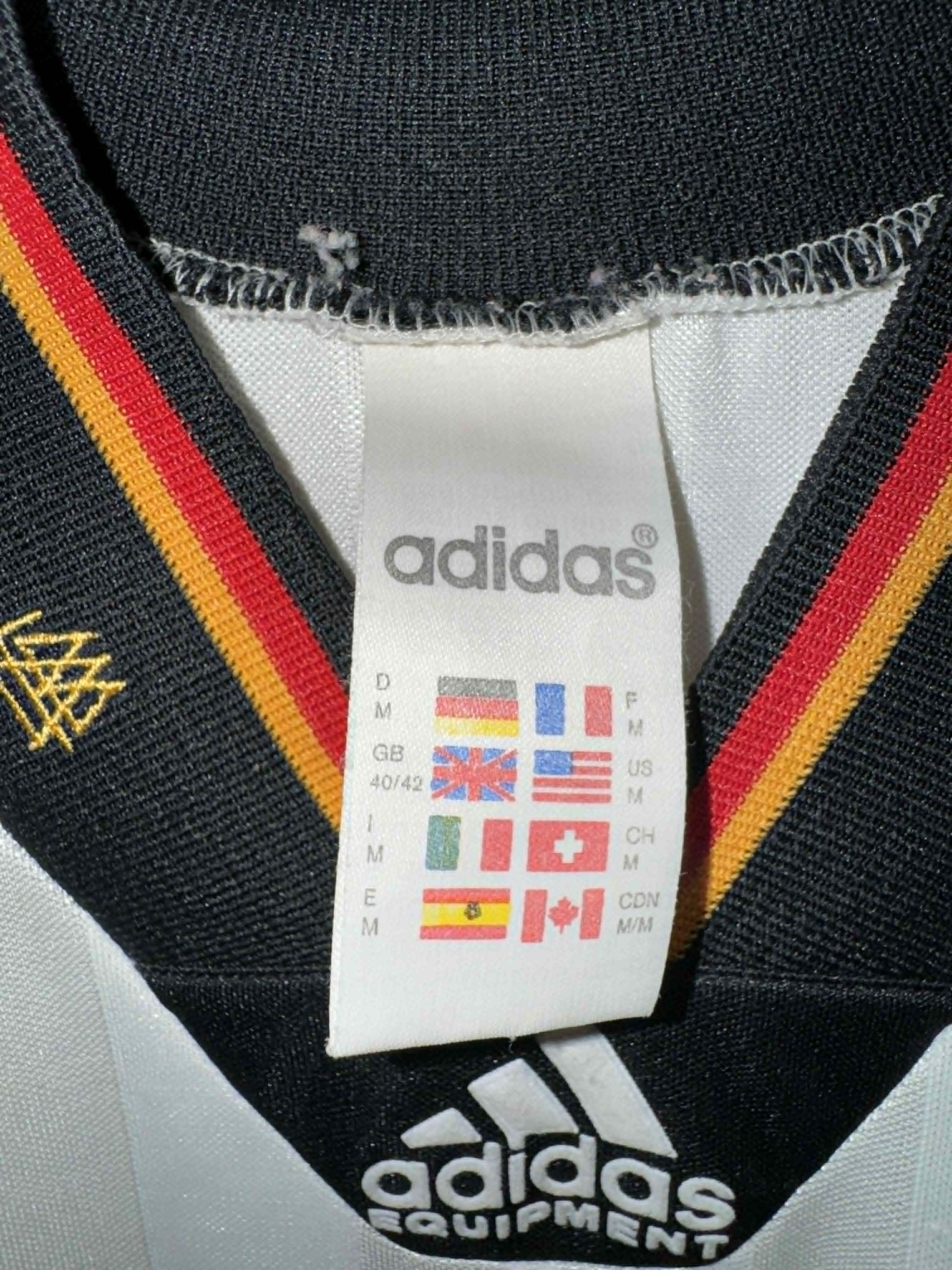 Adidas Germany 1992/94 Home Shirt Player Issue #10 Adidas Size US M / EU 48-50 / 2 - 6 Thumbnail