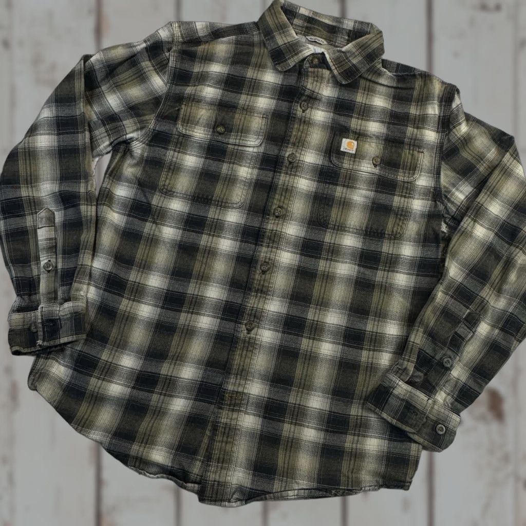 Carhartt Carhartt Shirt Plaid Long Sleeve Flannel Pockets Logo Relaxed Fit Men’s Small Multicolor Cotton Button-Up Workwear Casual Adults Men’s Small Shirt Size US S / EU 44-46 / 1 - 1 Thumbnail