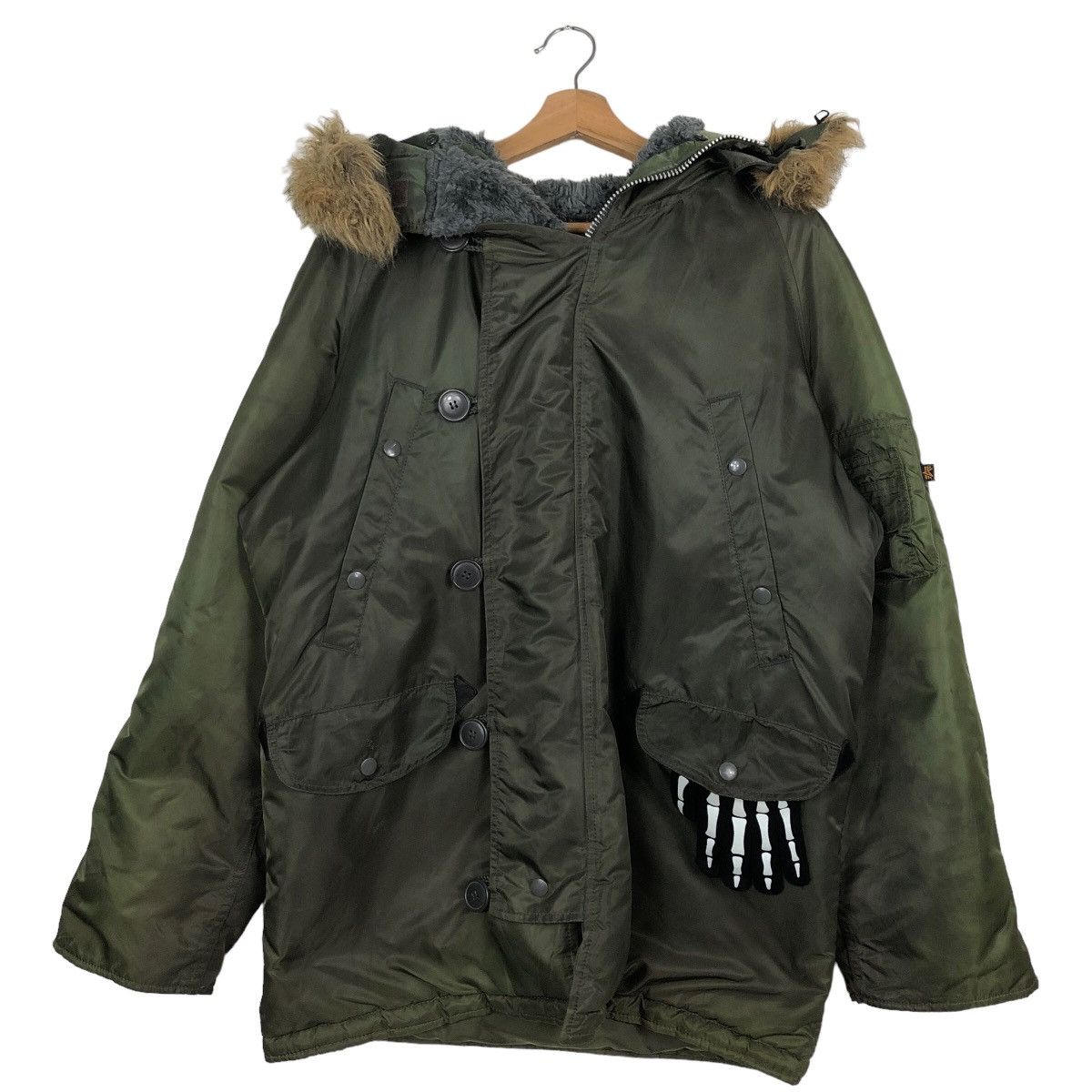 Alpha Industries 🔥Parka Jacket Alpha Industries Mink Fur Hoodie Size US S / EU 44-46 / 1 - 2 Thumbnail