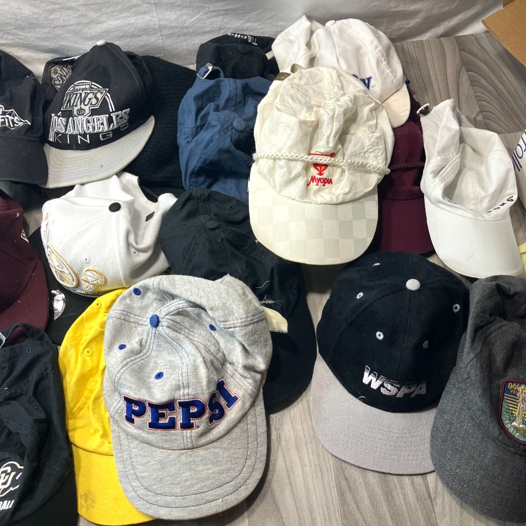 John Deere MYOPIA Hats Lot Los Angeles Kings Misfits John Deere Assortment Multicolor Baseball Cap One Size Men Size ONE SIZE - 3 Thumbnail