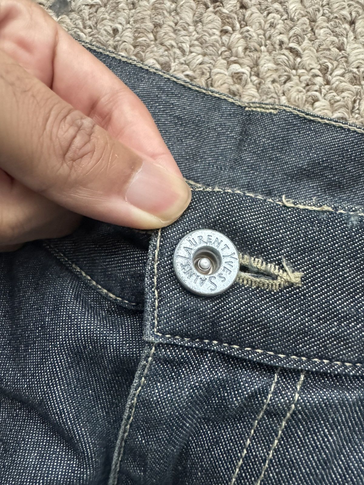 Yves Saint Laurent Yves Saint Laurent raw denim Size US 32 / EU 48 - 2 Thumbnail