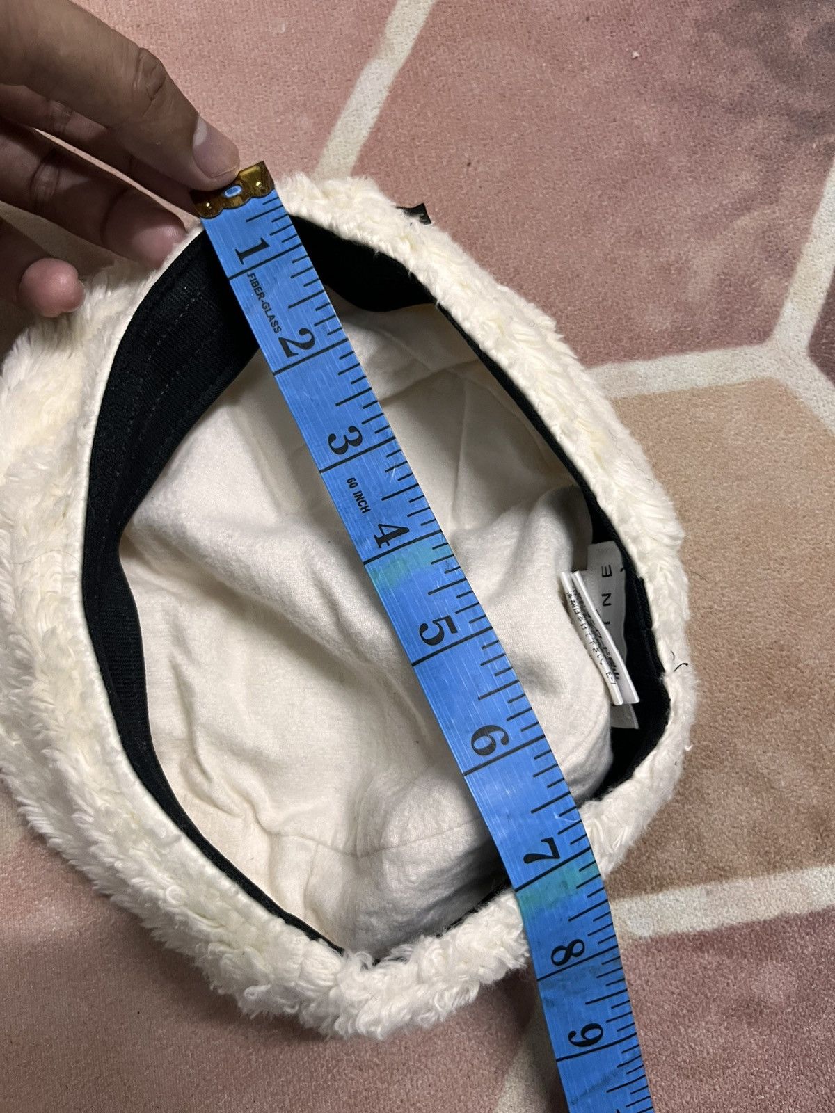 Celine White-cream Celine fluffy Hats Size ONE SIZE - 7 Thumbnail