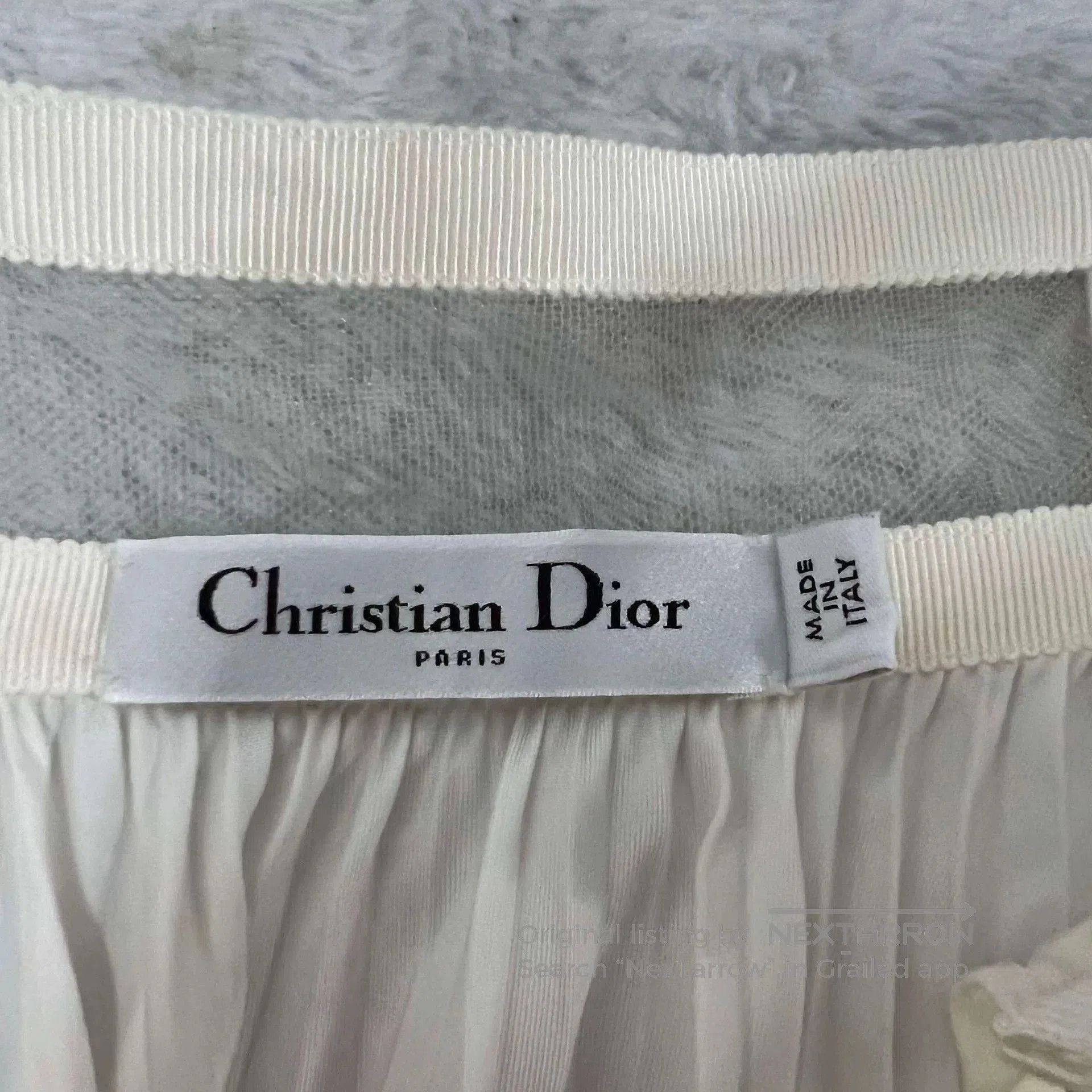 Dior dior asymmetrical pleated midi skirt. Size 35" - 3 Thumbnail