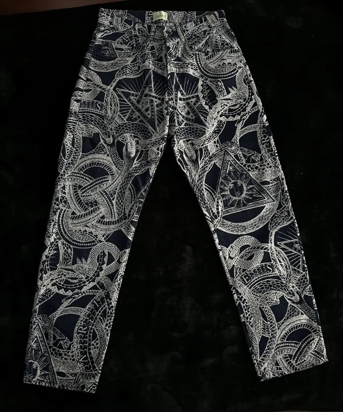 Aries Arie Snake Denim Jeans Size US 30 / EU 46 - 2 Thumbnail