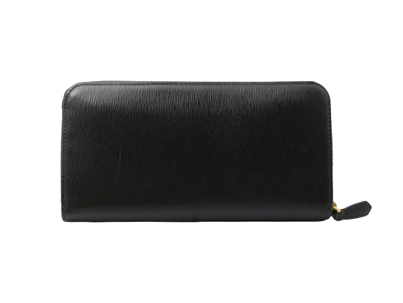 Prada Prada Zippy Black Leather Wallet Size ONE SIZE - 2 Thumbnail