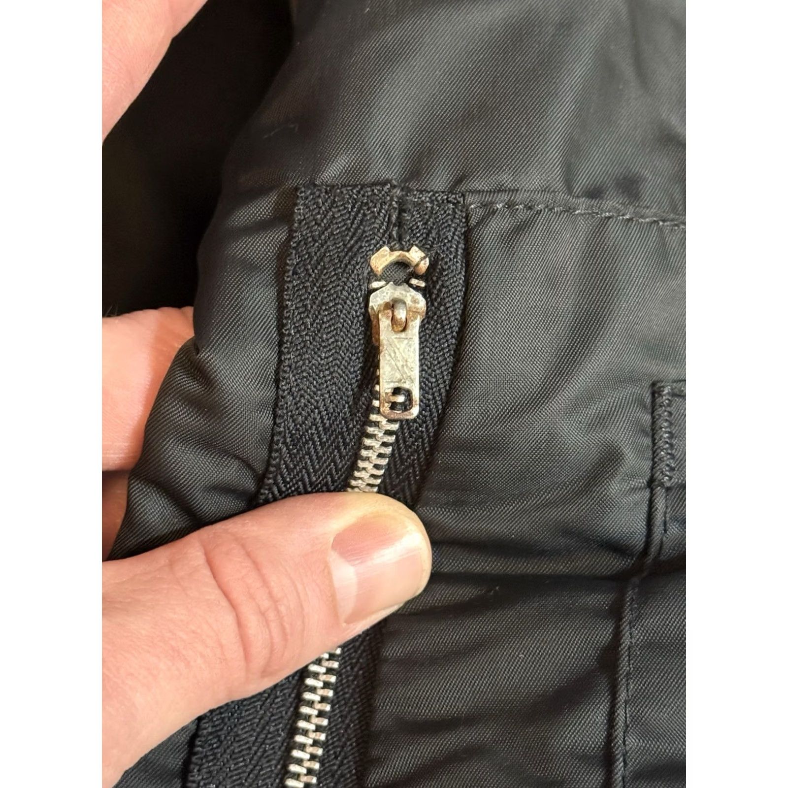 Dickies VINTAGE Dickies Bomber Jacket 80s Military B-15 Style Zip Lined Black Men Sz L Size US L / EU 52-54 / 3 - 3 Thumbnail