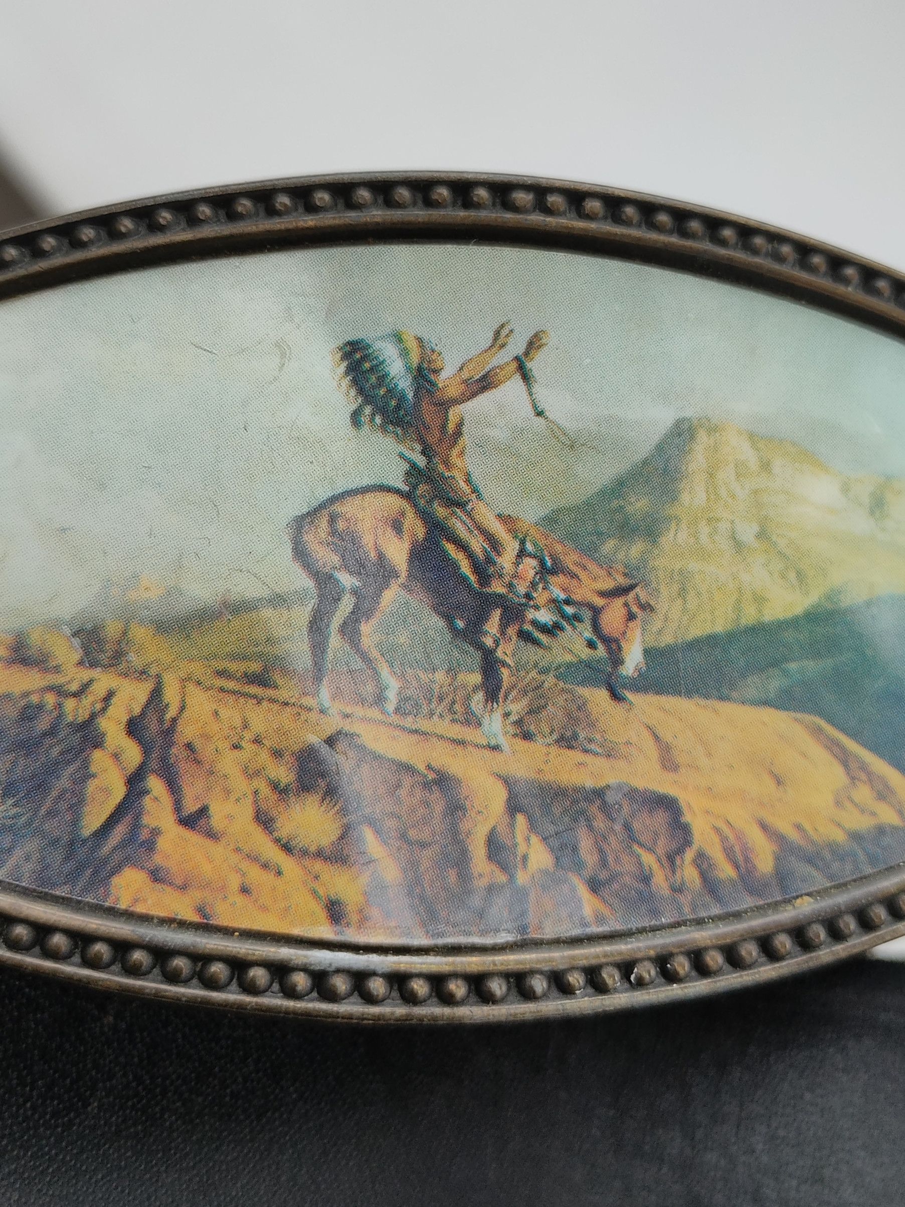 Vintage Vintage Newey England Leather Belt Buckle Prayer To God Size ONE SIZE - 7 Thumbnail