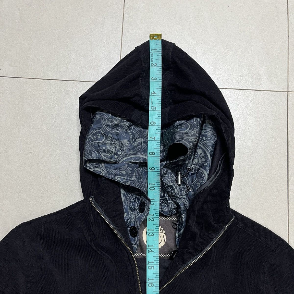 Pretty Green × Vintage Pretty Green Jacket With Printed Paisley Hoodie Size US S / EU 44-46 / 1 - 18 Thumbnail