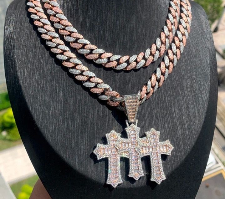 Designer × Japanese Brand Cuban Link Chain Two Tone chain Size ONE SIZE - 2 Thumbnail