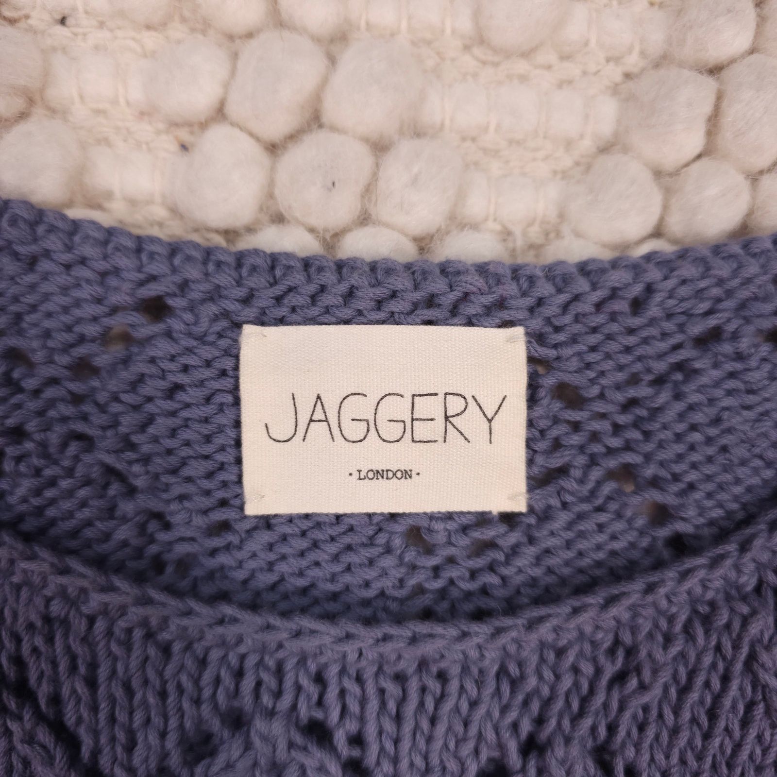 Other Jaggery London Organic Cotton Sweater Blue Sz 1 Size S / US 4 / IT 40 - 6 Thumbnail