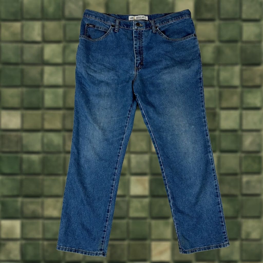 Lee Lee Jeans Men's 38X30 Blue Denim Casual Regular Fit Straight Leg Mid Rise Jeans Size US 38 / EU 54 - 1 Thumbnail