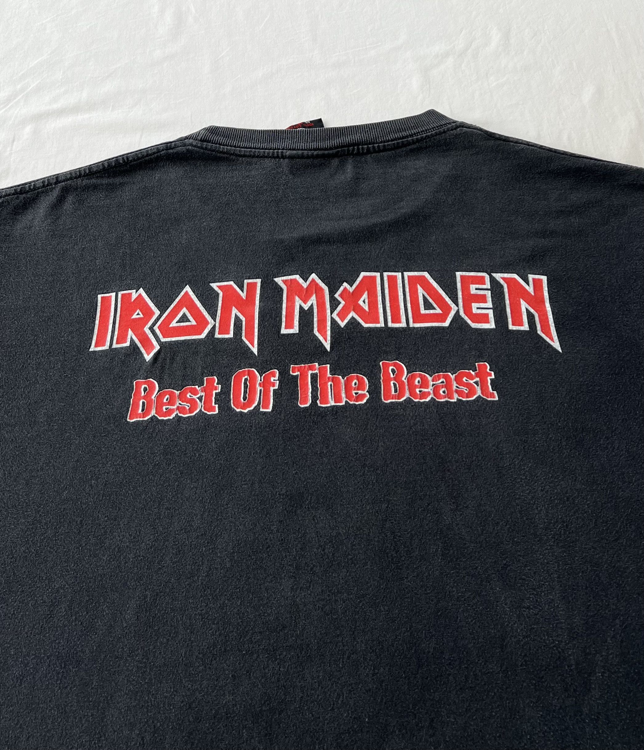 Band Tees Vintage 1996 Iron Maiden Best of the Beast Black T-shirt Size US XL / EU 56 / 4 - 16 Thumbnail