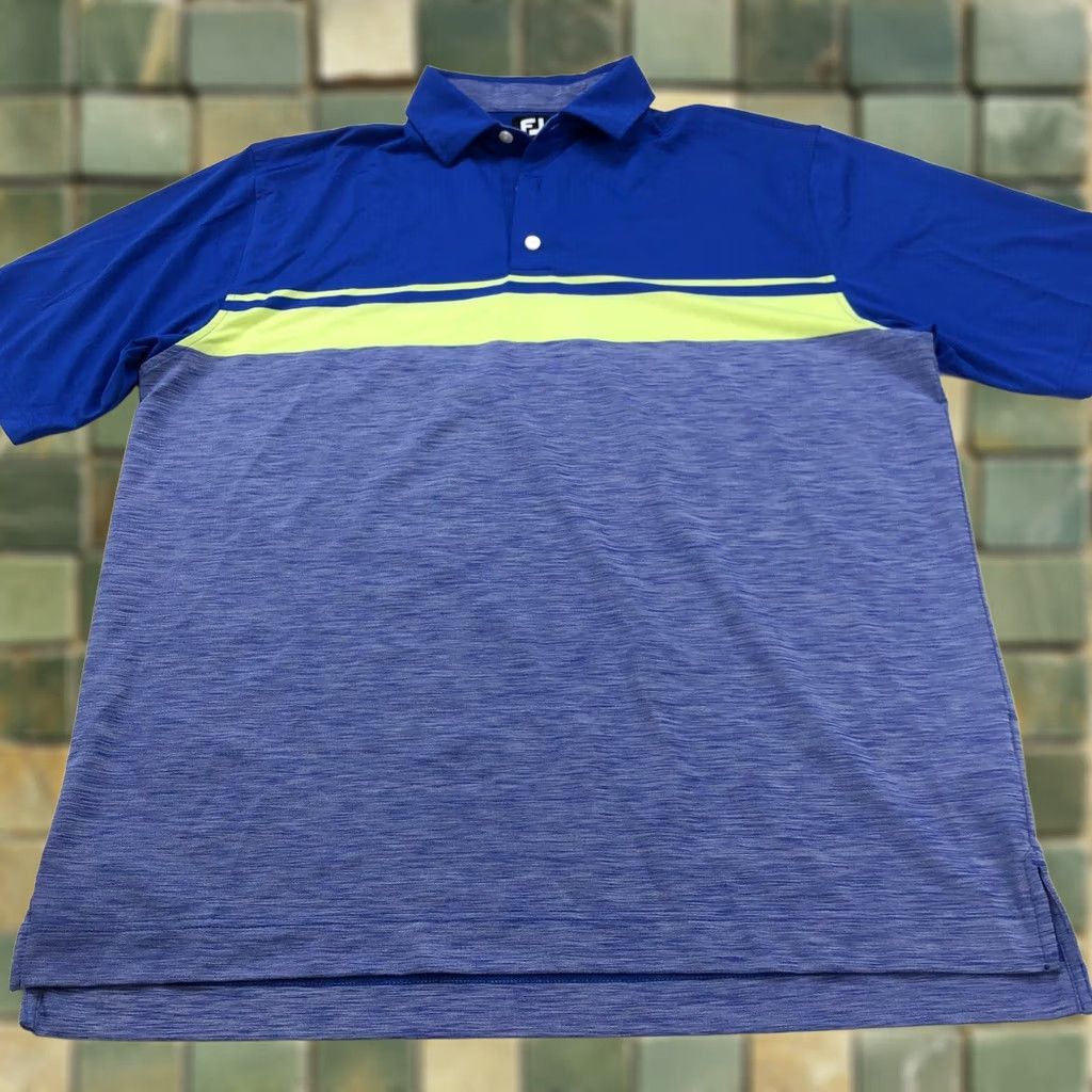 Footjoy VINTAGE FootJoy FJ XL Blue Mens Polo Shirt Size US XL / EU 56 / 4 - 1 Thumbnail