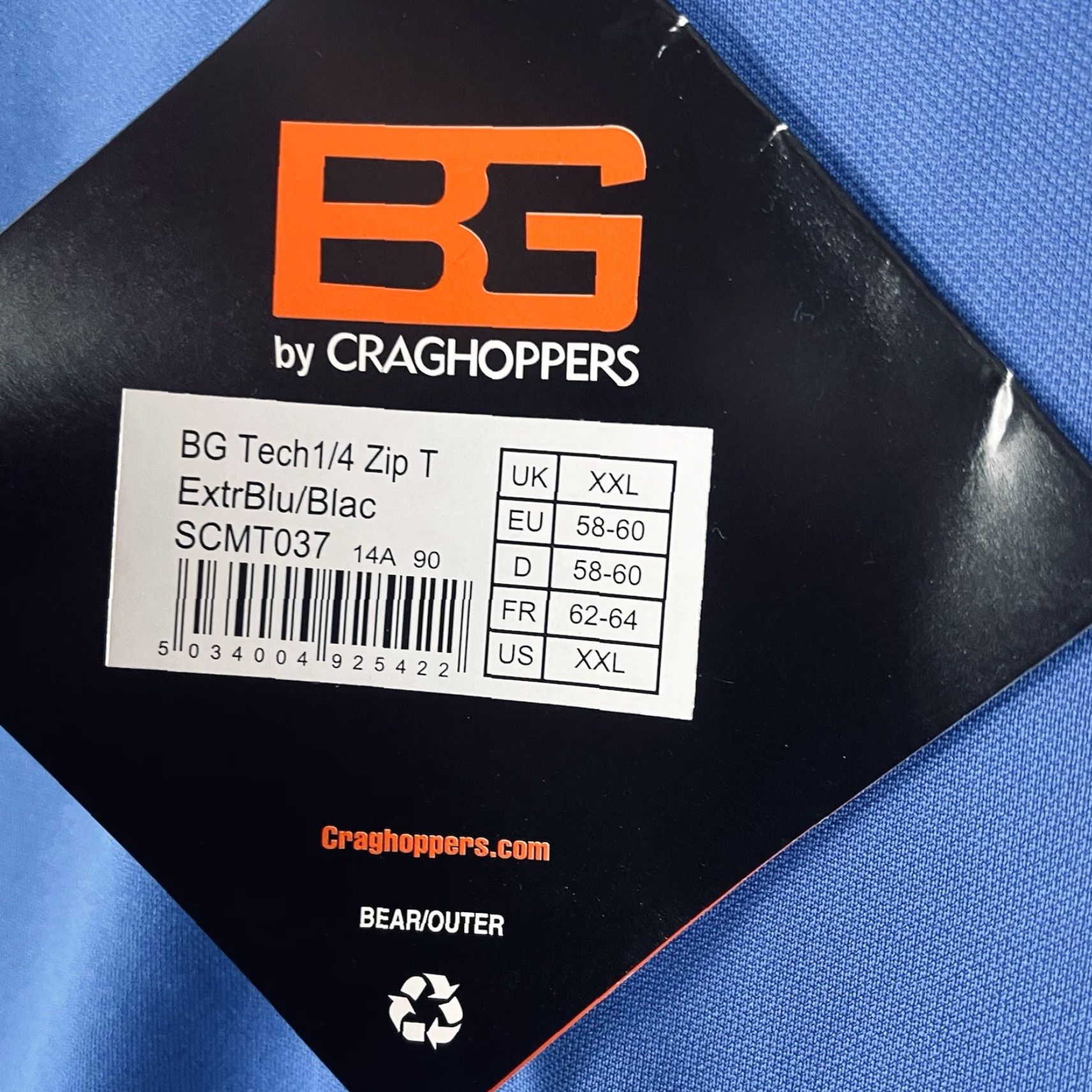 Vintage Bear Grylls By Craghoppers 1/4 Zip Pullover Mens 2XL Tech Blue NWT F348 Pullover 1/4 Zip Size US XXL / EU 58 / 5 - 4 Thumbnail