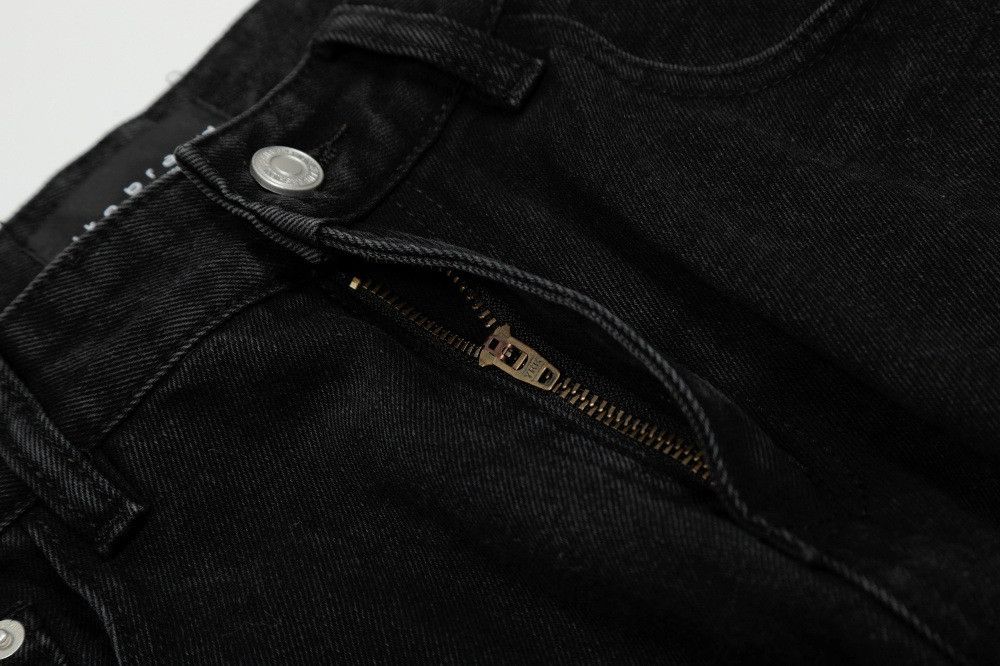 Japanese Brand × Jean Men's punk washed distressed simple American flared jeans Size US 32 / EU 48 - 4 Thumbnail