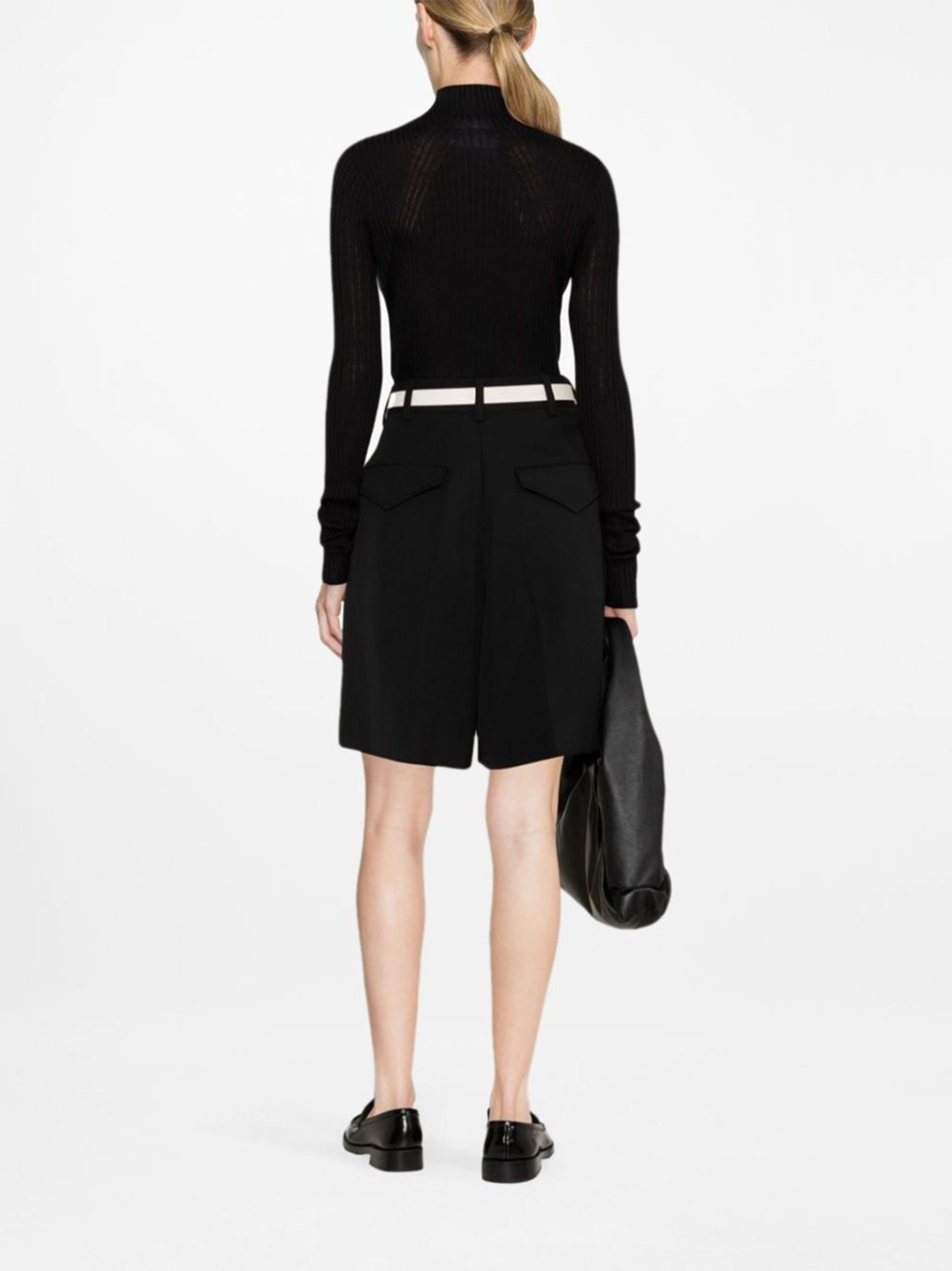Jil Sander o1w1db10825 Long Sleeve High Neck in Black Size S / US 4 / IT 40 - 4 Thumbnail