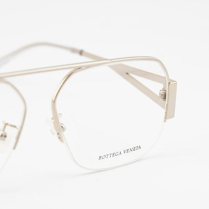 Bottega Veneta Bottega Veneta BV1067O 002 Eyeglasses Gold 56mm Aviator Fram Size ONE SIZE - 7 Thumbnail