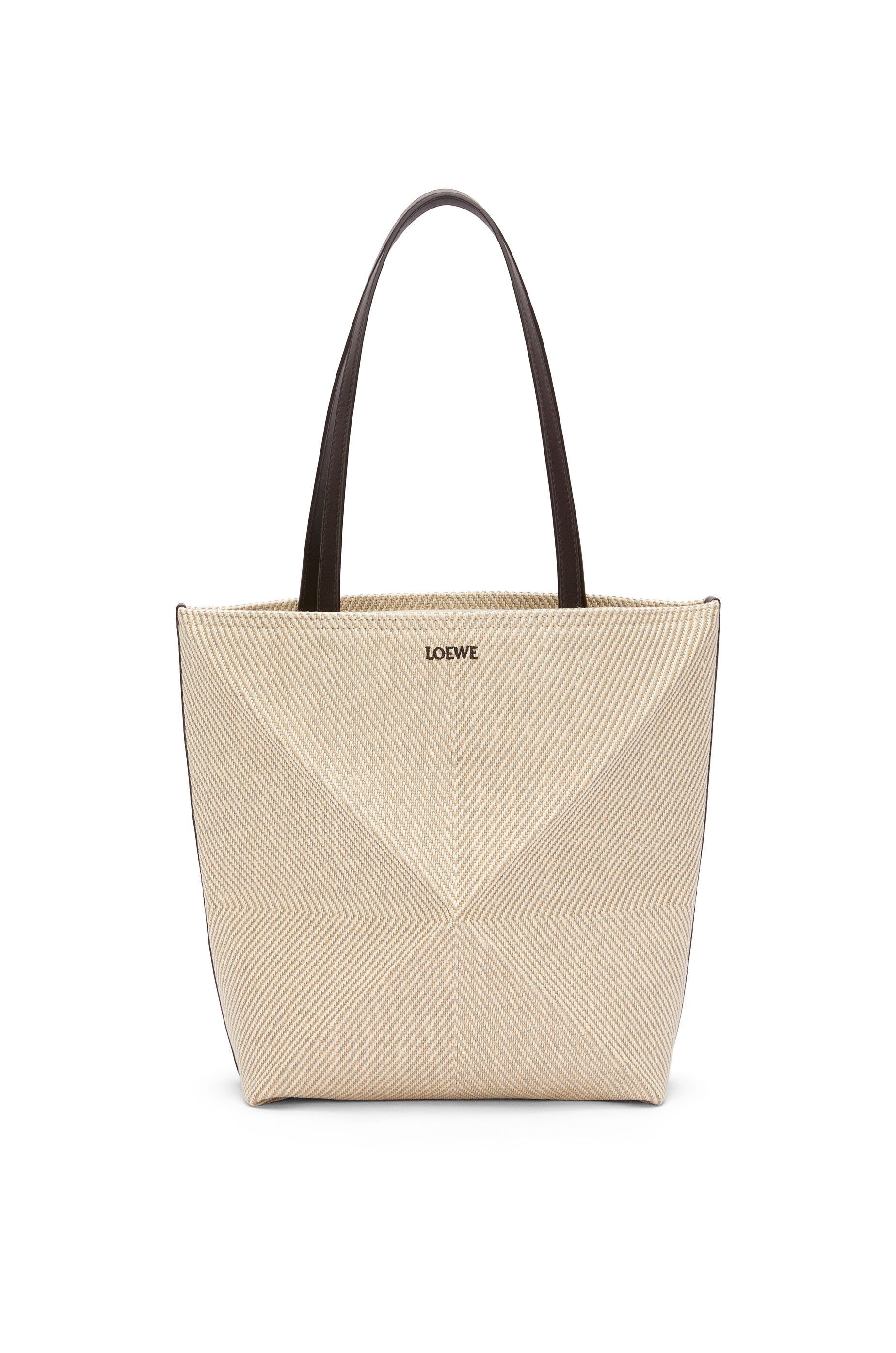 Loewe o1in1g0426 Size:OS/ Medium Puzzle Fold Tote Bag Ecru/Natural Size ONE SIZE - 1 Thumbnail