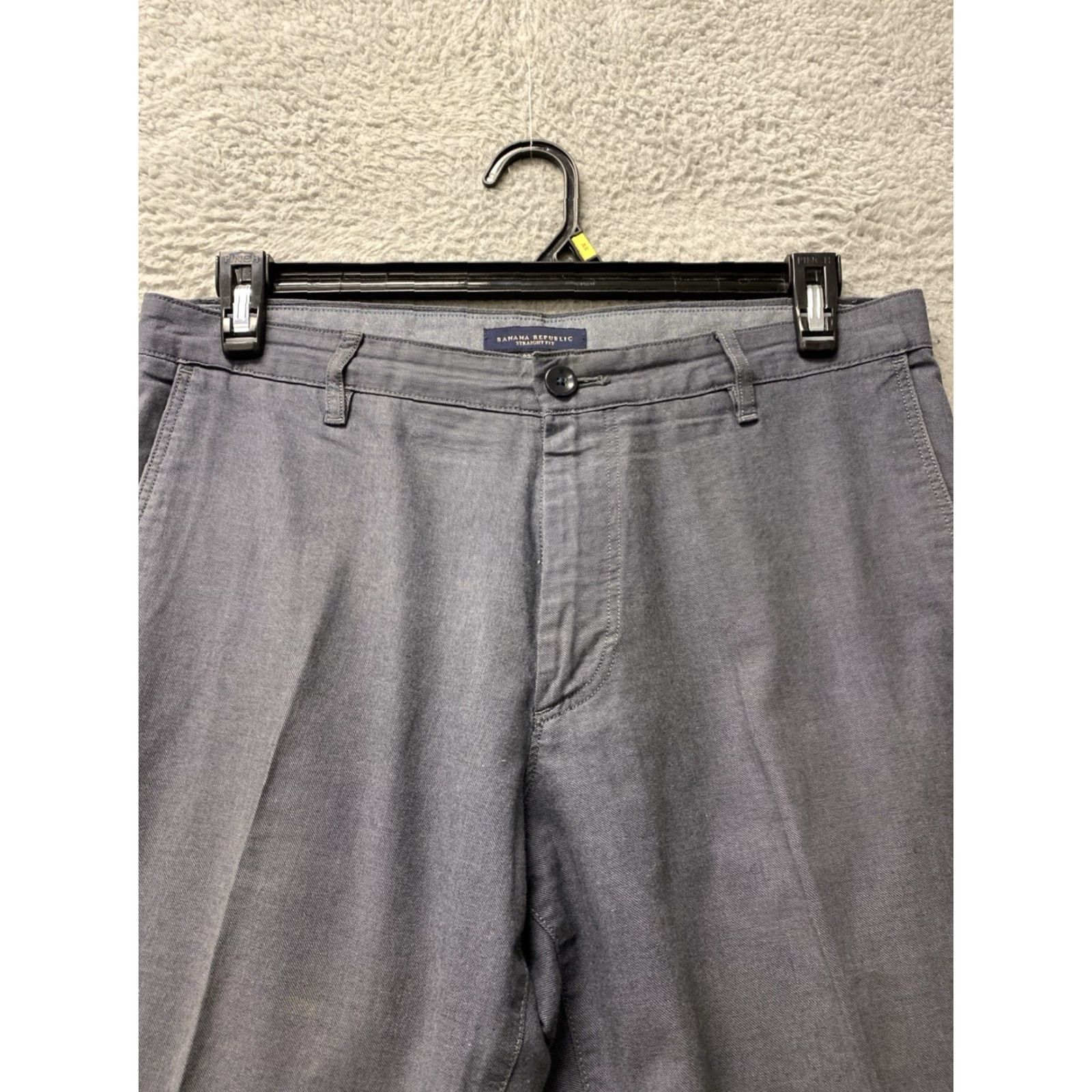 Banana Republic Banana Republic Men Chino Pants 32x30 Regular Gray Cotton Casual/0083 Mens Size US 32 / EU 48 - 2 Thumbnail