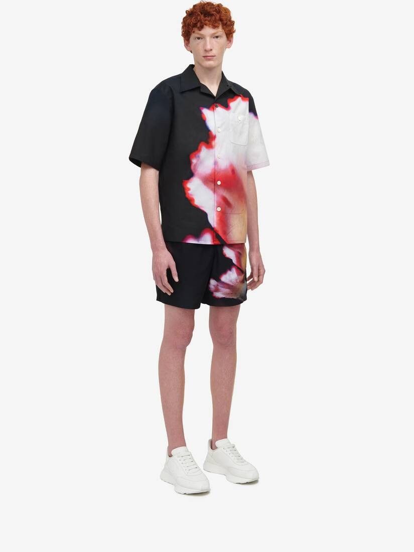 Alexander McQueen o1w1db10725 Solarised Flower Hawaiian Shirt in Multicolor Size US L / EU 52-54 / 3 - 3 Thumbnail
