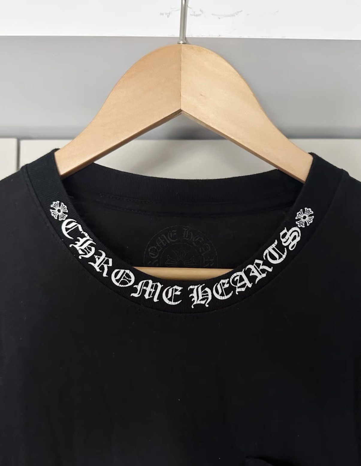Chrome Hearts Chrome Hearts black short sleeve t-shirt with collar logo Size US M / EU 48-50 / 2 - 3 Thumbnail