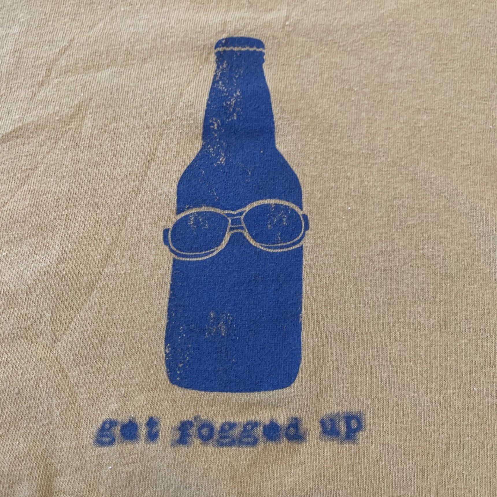 Gildan VINTAGE Fat Head Brewing Co. Goggle Fogger Shirt Adult L Yellow Beer Theme Mens T-Shirt Size US L / EU 52-54 / 3 - 2 Thumbnail