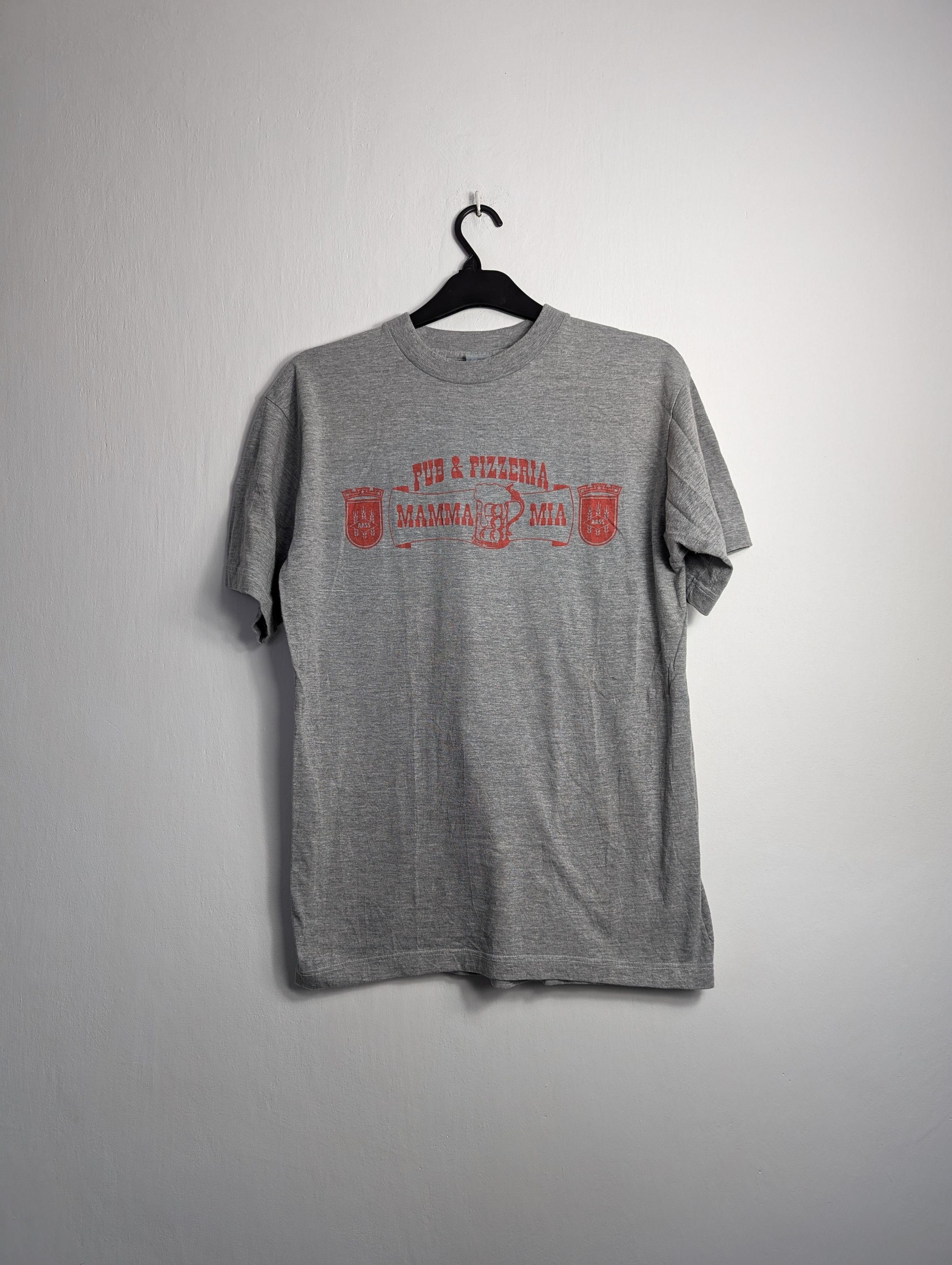 Vintage Vintage 90s Mamma Mia Pub Single Stitch T-shirt Texas Size US L / EU 52-54 / 3 - 1 Thumbnail