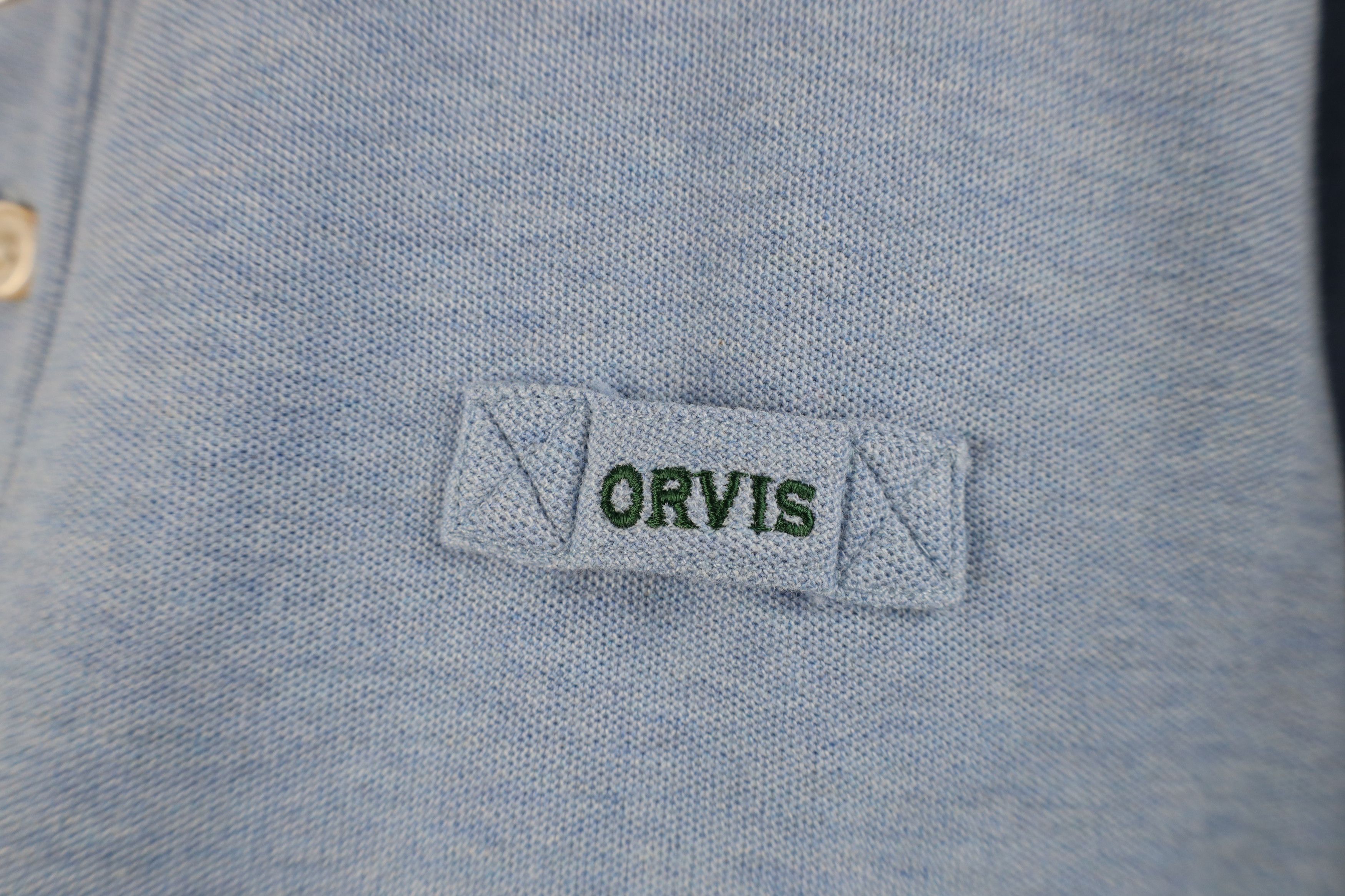 Orvis Vintage Orvis Spell Out Heavyweight Knit Collared Polo Shirt Size US L / EU 52-54 / 3 - 4 Thumbnail