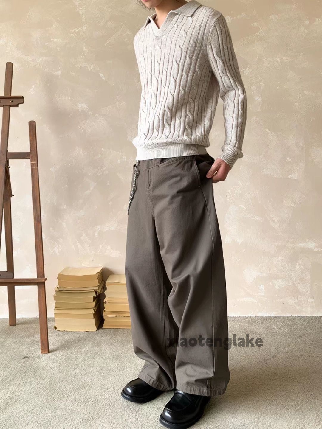 Vintage xtl Balenciaga rickowens style loose baggy cargo pants Size US 28 / EU 44 - 2 Thumbnail