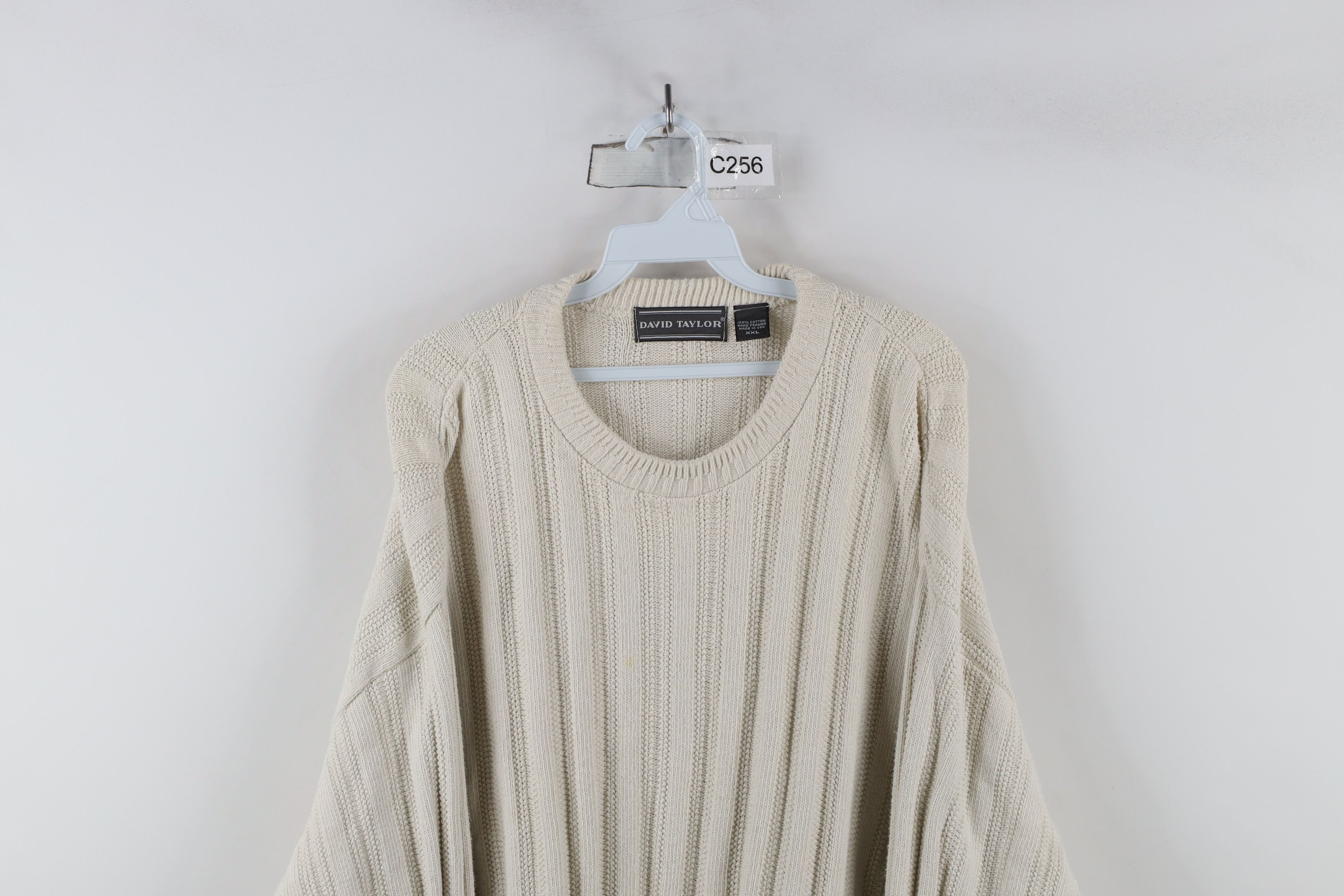 Vintage Vintage 90s Streetwear Framed Cotton Ribbed Knit Sweater USA Size US XXL / EU 58 / 5 - 2 Thumbnail
