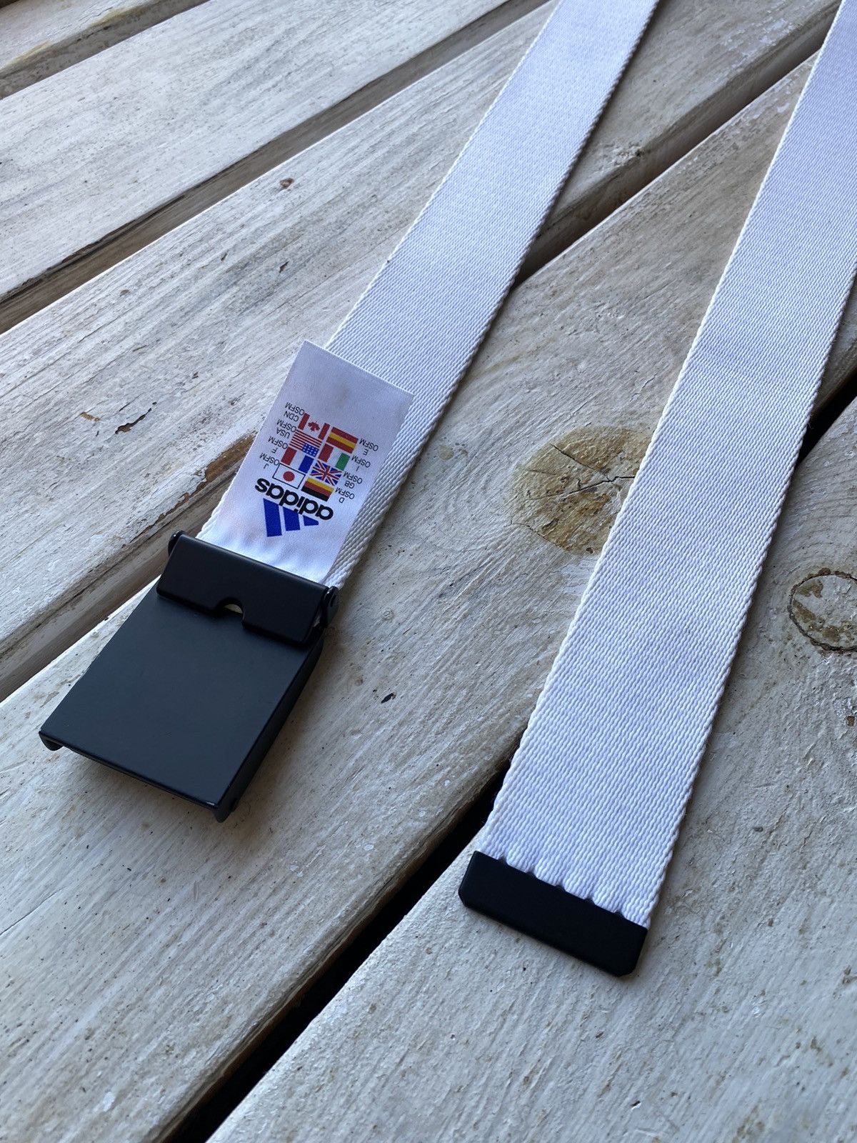 Adidas × Designer VINTAGE Buckle Adidas CLASSIC LOGO BELT Adult OS Size ONE SIZE - 7 Thumbnail