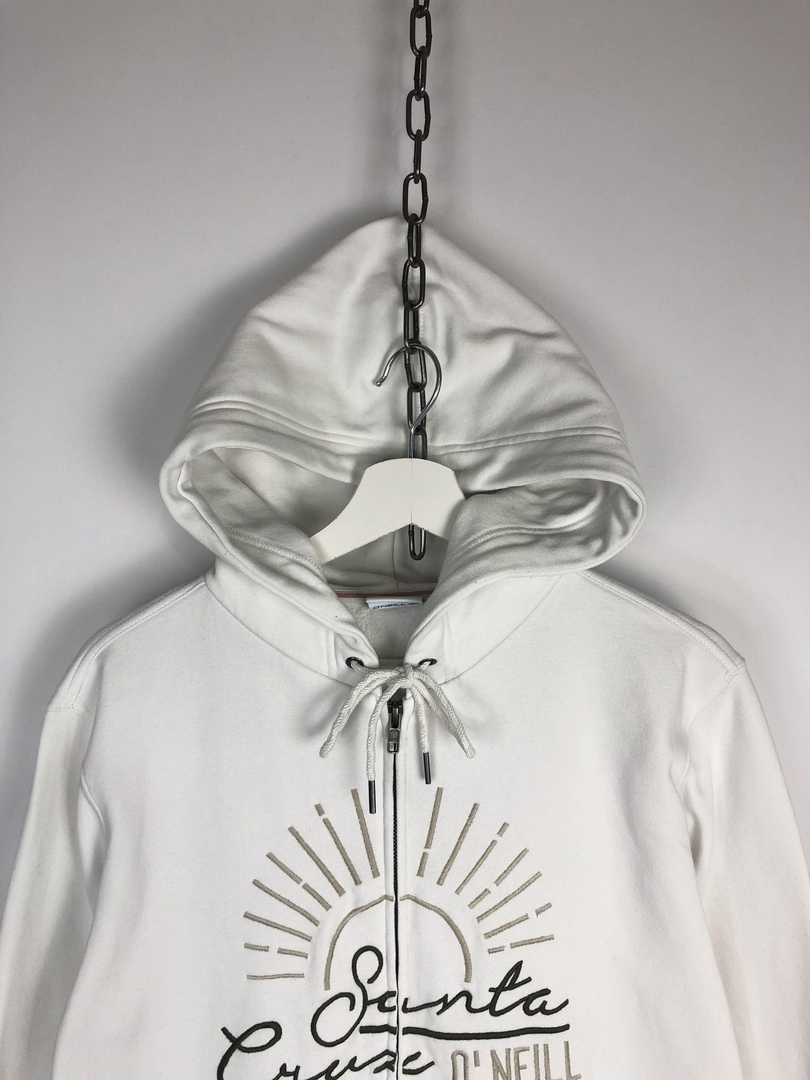O'Neill Oneil x Santa Crus Zip Hoodie Jacket White size S Size US S / EU 44-46 / 1 - 2 Thumbnail
