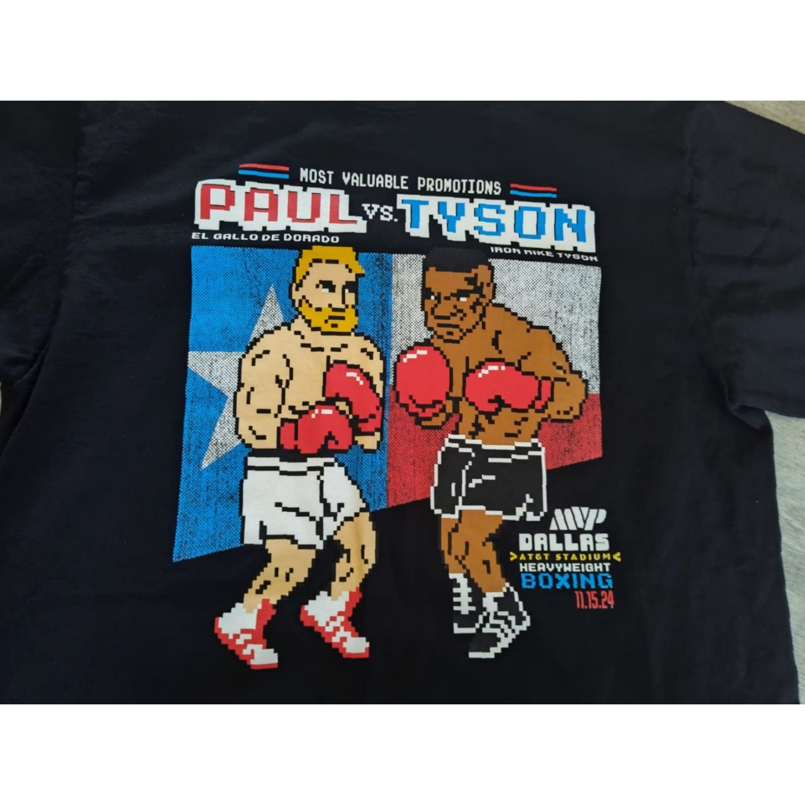Vintage VINTAGE Shaka Wear Mike Tyson vs Jake Paul Fight Shirt Graphic Print Black Adult Large Retro Boxing Mens Size US L / EU 52-54 / 3 - 2 Thumbnail
