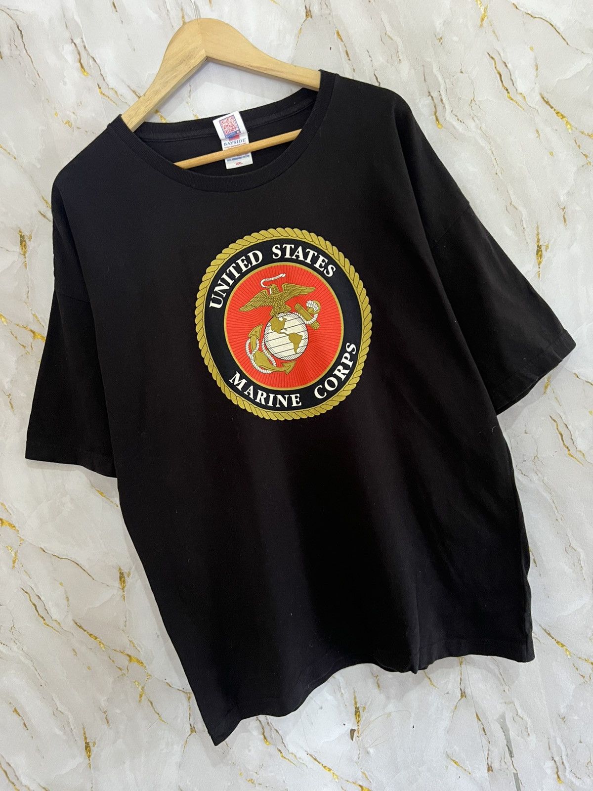 Vintage VINTAGE US MARINE CORPS TSHIRT Size US XXL / EU 58 / 5 - 3 Thumbnail